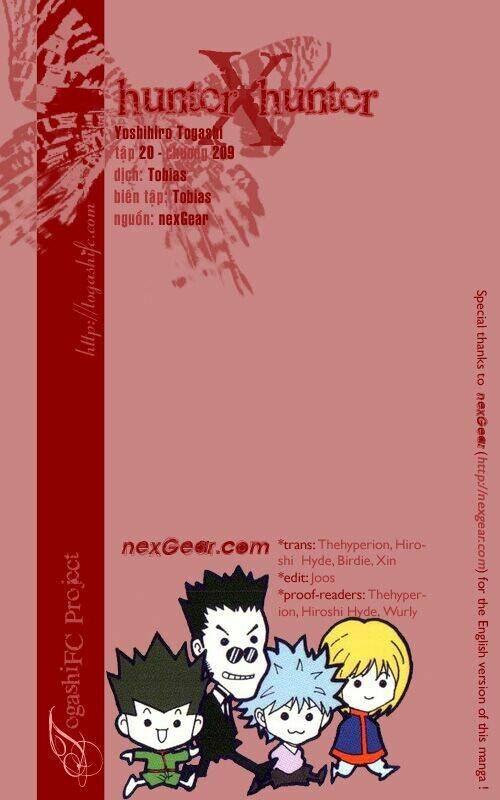 Hunter X Hunter Chap 209 - Next Chap 210