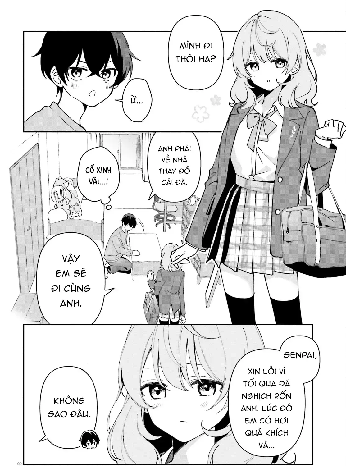 "Issho Ni Netaindesu Yo Ne, Senpai?" To Amaku Sasayakarete Kon'ya Mo Nemurenai Chap 2 - Next Chap 3