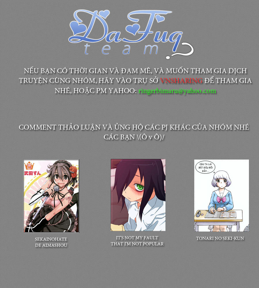 It’s Not My Fault That I’m Not Popular! Chap 13 - Next Chap 14