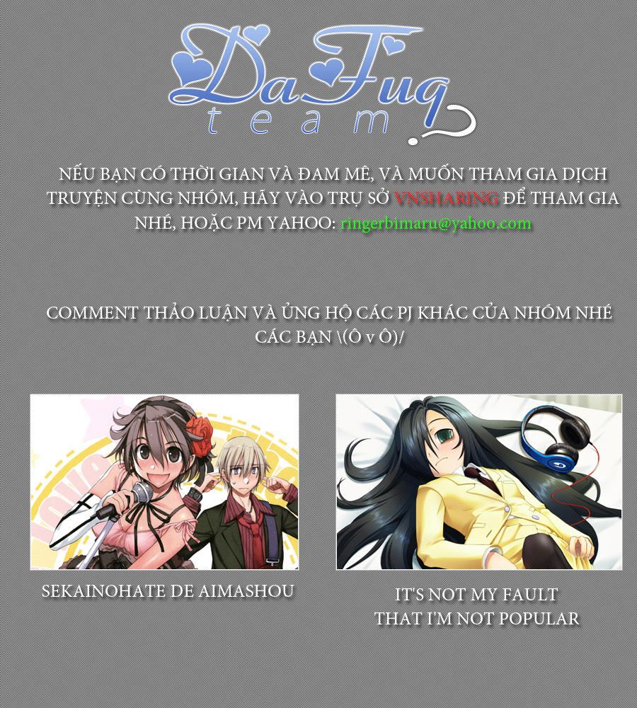 It’s Not My Fault That I’m Not Popular! Chap 2 - Next Chap 3