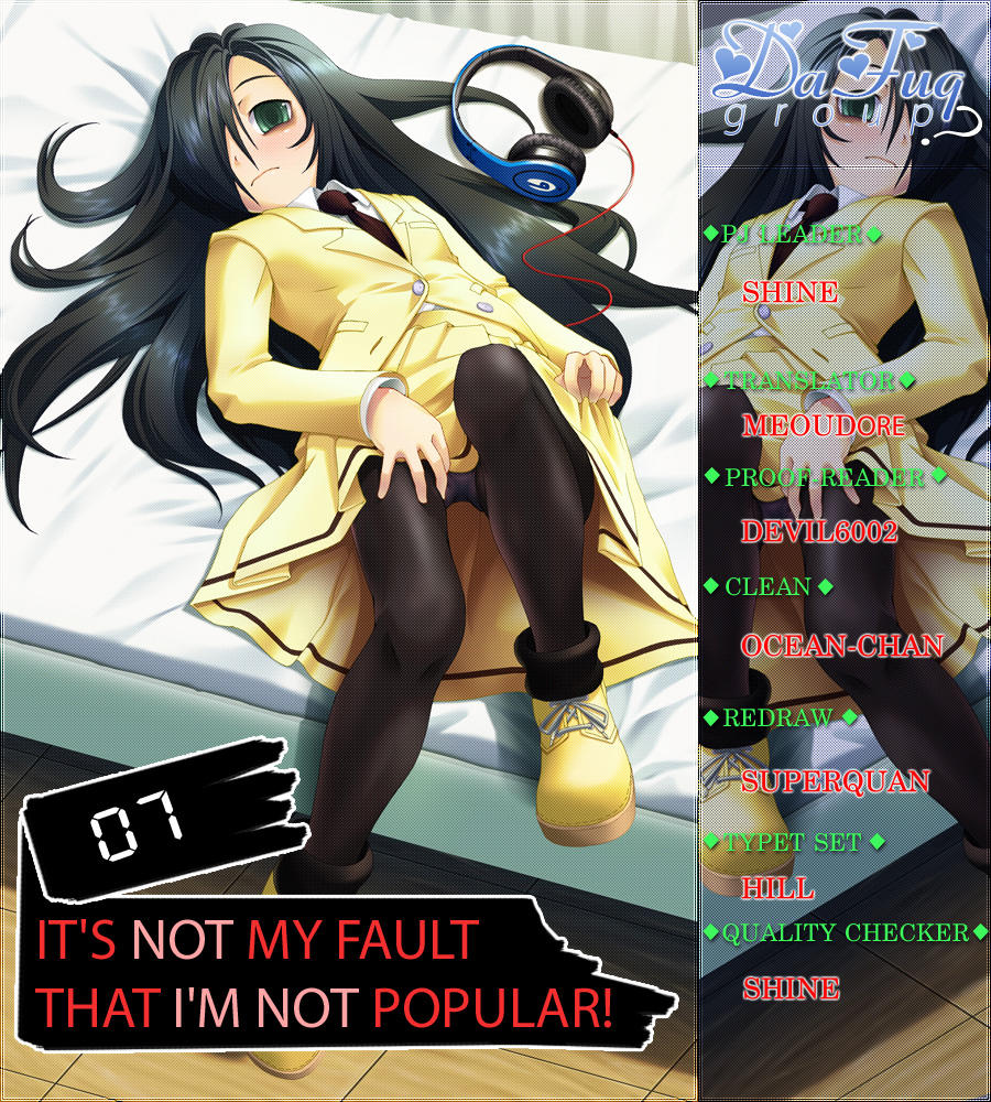 It’s Not My Fault That I’m Not Popular! Chap 7 - Next Chap 8