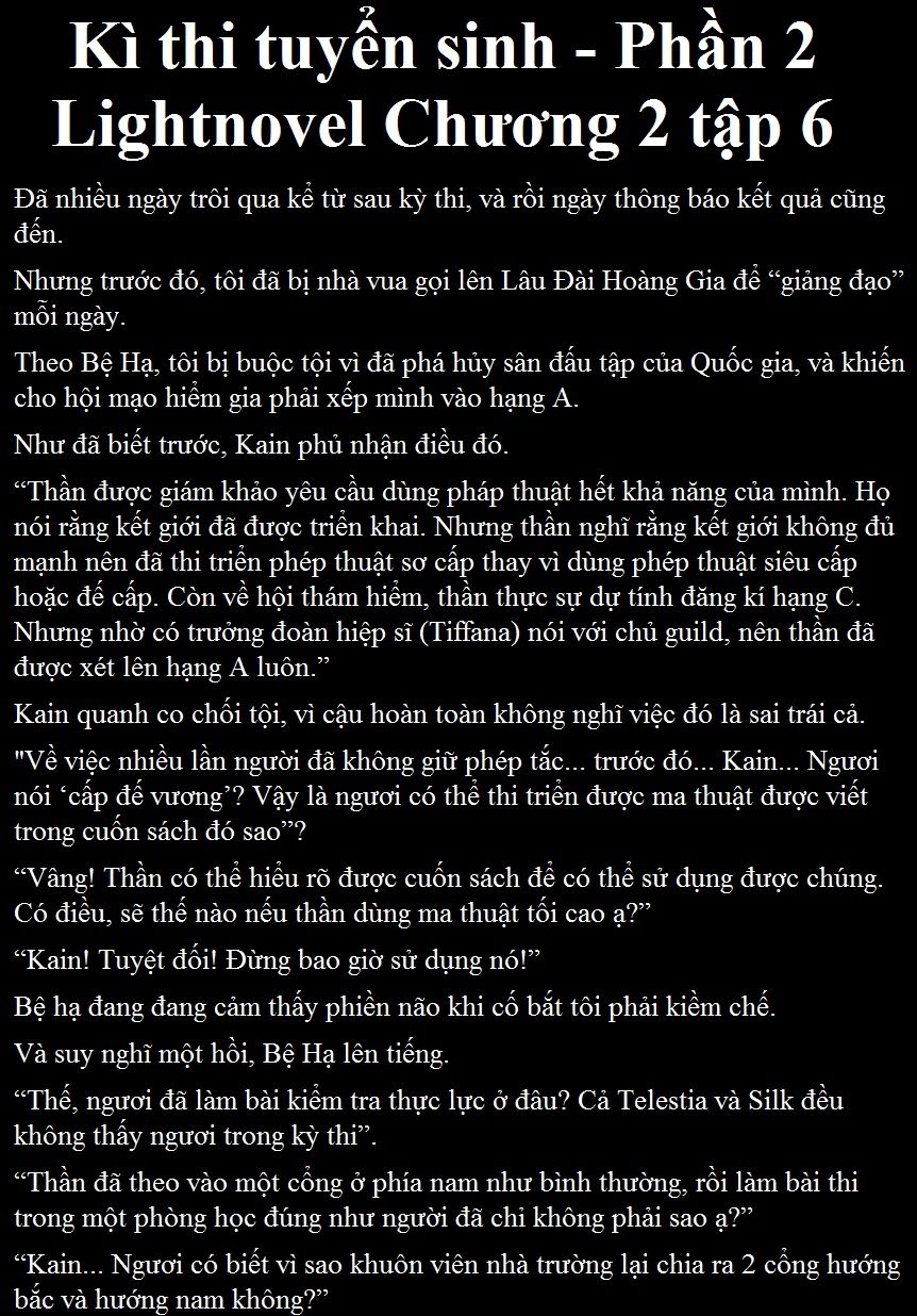 Kẻ Bất Bình Thường Ở Dị Giới Chap 21 - Next Chap 22