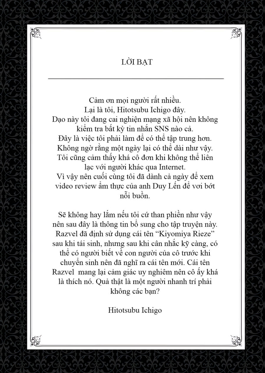 Kẻ Giết Người Hàng Loạt Chuyển Sinh Sang Thế Giới Khác Chap 16.5 - Next Chap 17.5