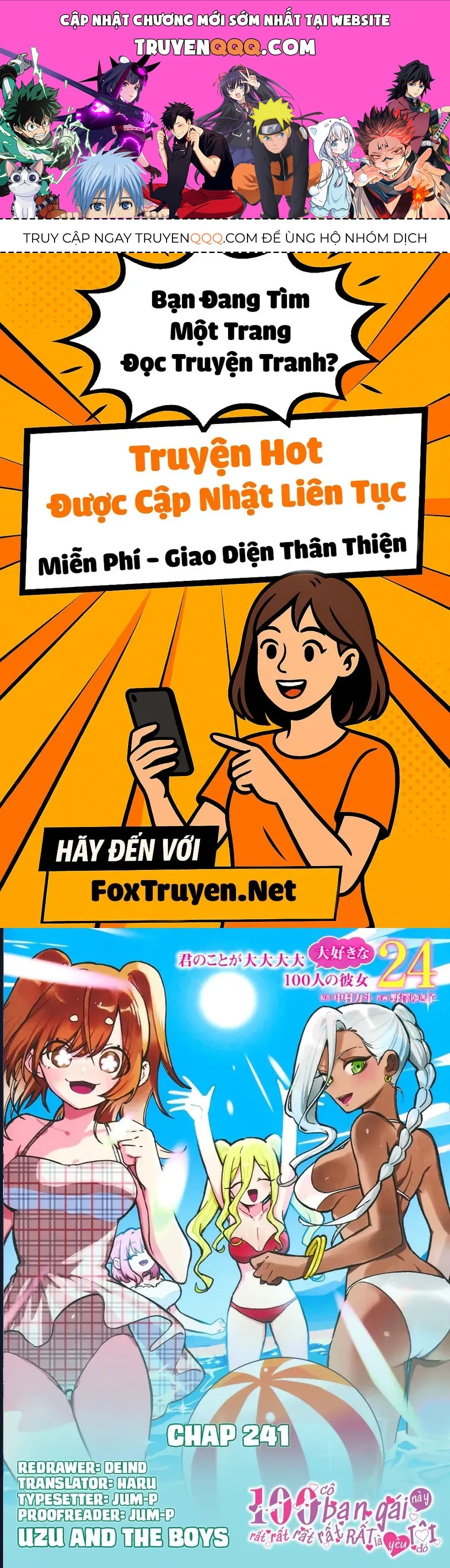 Kimi No Koto Ga Dai Dai Dai Dai Daisuki Na 100-Ri No Kanojo Chap 241 - Next Chap 242