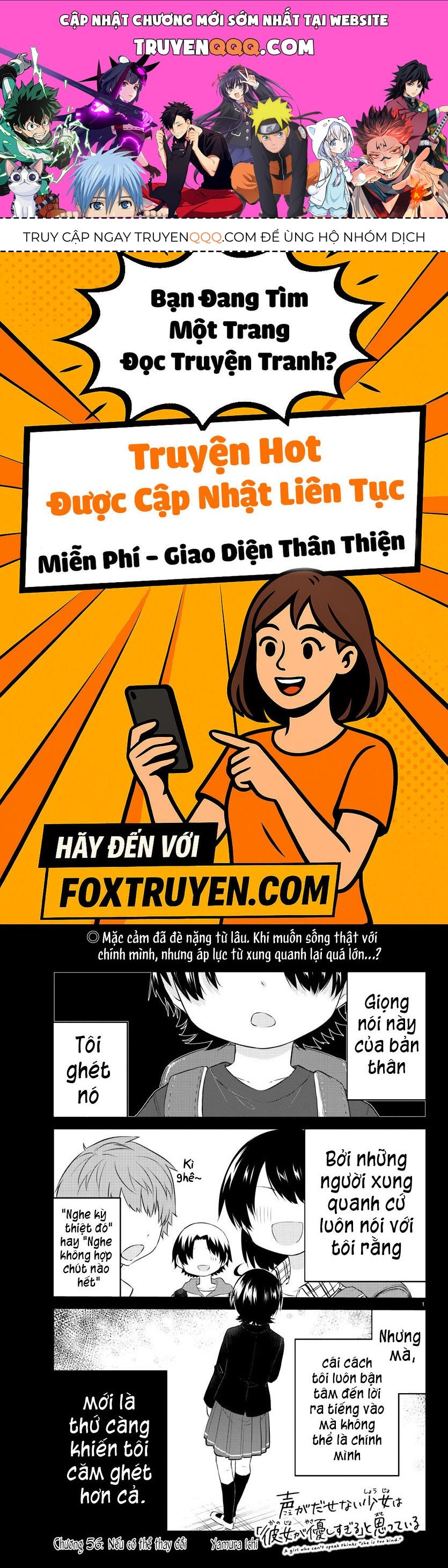 Koe Ga Dasenai Shoujo Wa  Chap 56 - Next Chap 57