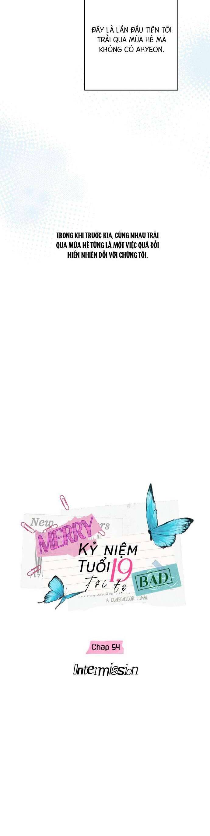 Kỷ Niệm Tuổi 19 Tồi Tệ Chap 54 - Next Chap 55