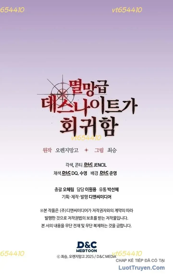 Kỵ Sĩ Tử Thần Cấp Diệt Vong Đã Hồi Quy Chap 63 - Next Chap 64