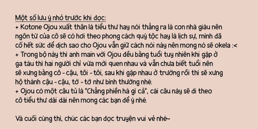 Lần Đầu Của Tiểu Thư Chap 1 - Next Chap 2