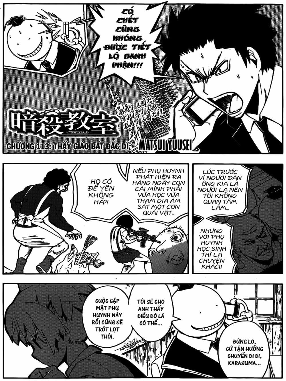 LỚP HỌC ÁM SÁT Chap 110 - Next Chap 111