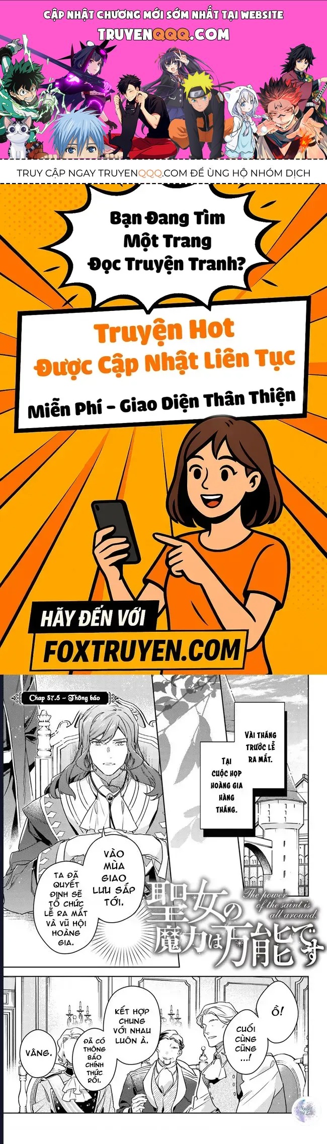 Ma Pháp Toàn Năng Của Thánh Nữ Chap 37.5 - Next Chap 38.5