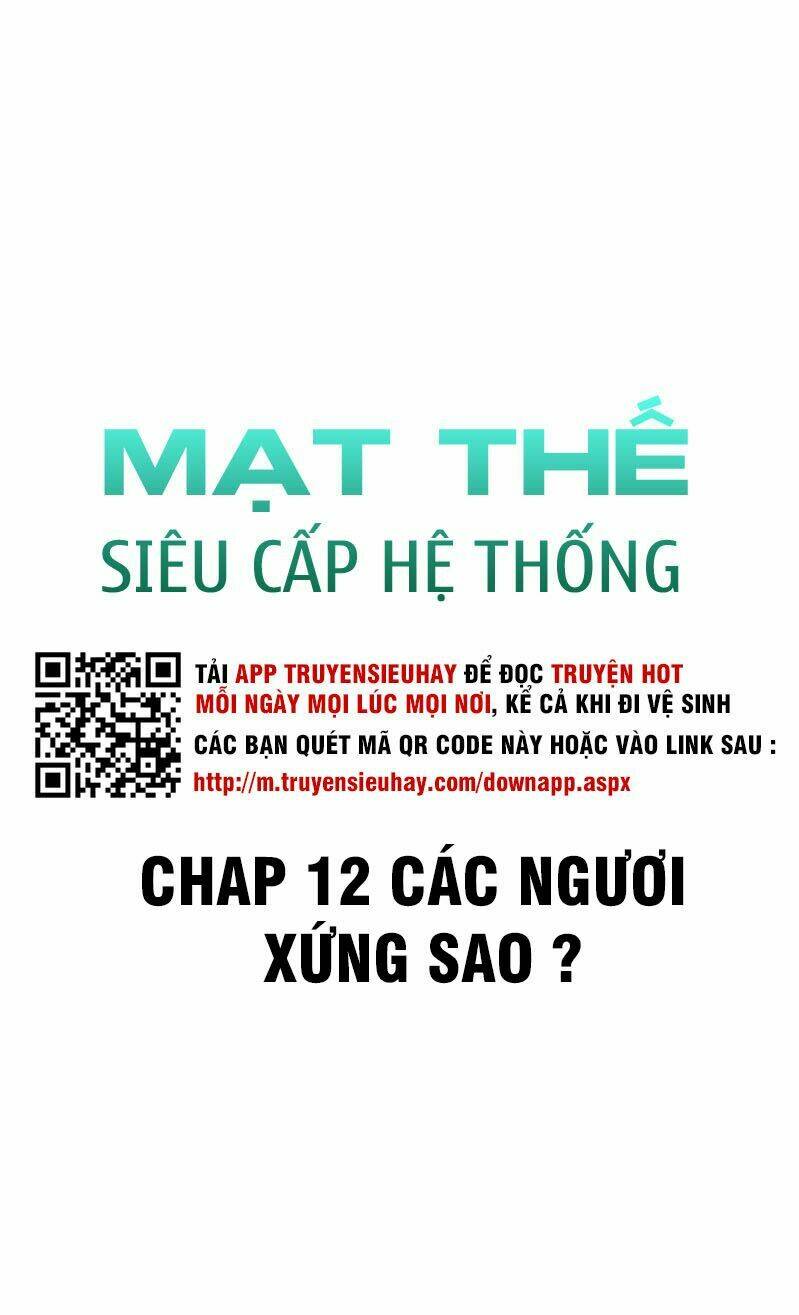 Mạt Thế Siêu Cấp Hệ Thống Chap 12 - Next Chap 13