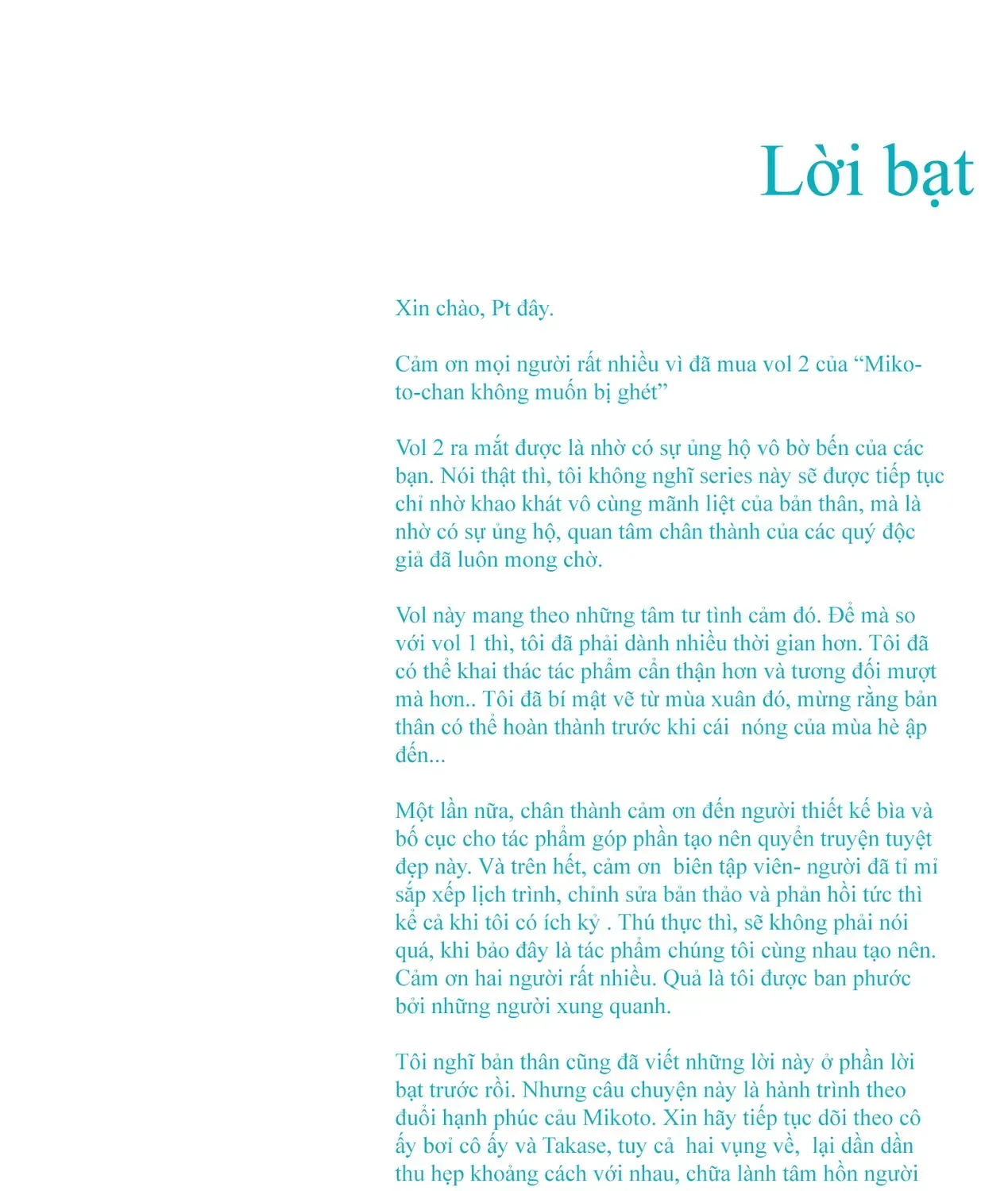 Mikoto-Chan Không Muốn Bị Ghét Chap 30 - Next Chap 31