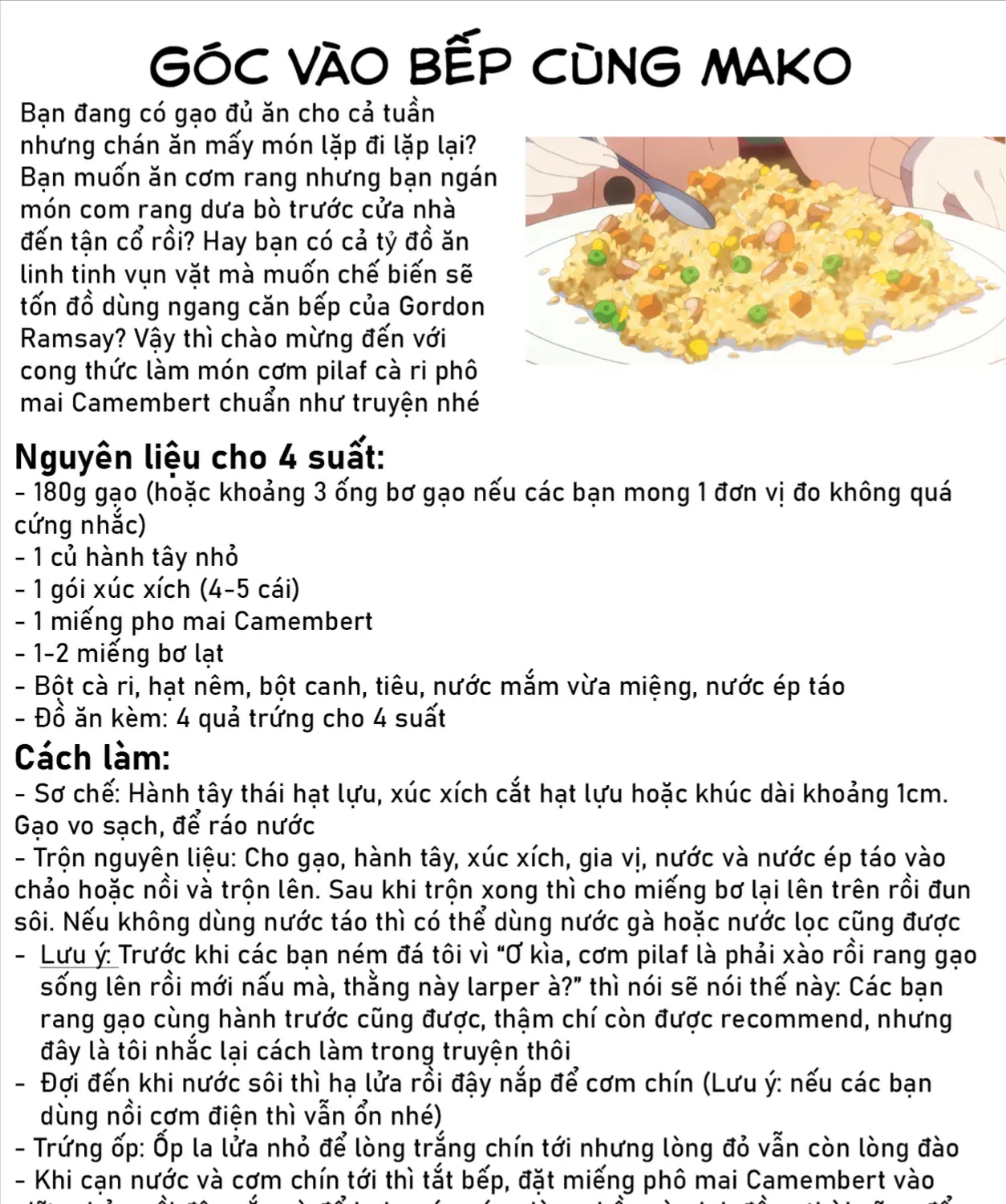 Món Ngon Mỗi Ngày Chap 2 - Next Chap 3