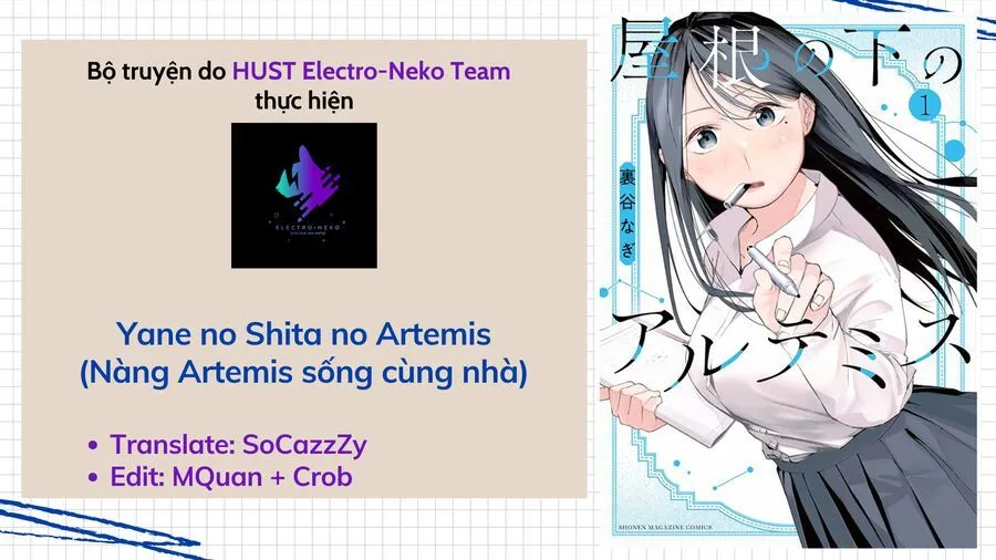 Nàng Artemis Sống Cùng Mái Nhà Chap 3 - Next Chap 4