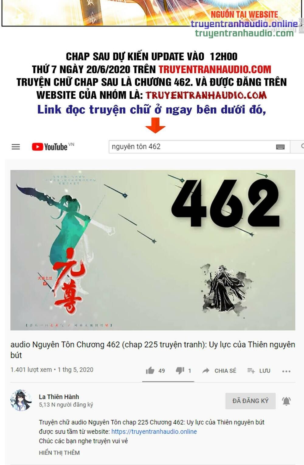 Nguyên Tôn Chap 224.2 - Next Chap 225.2