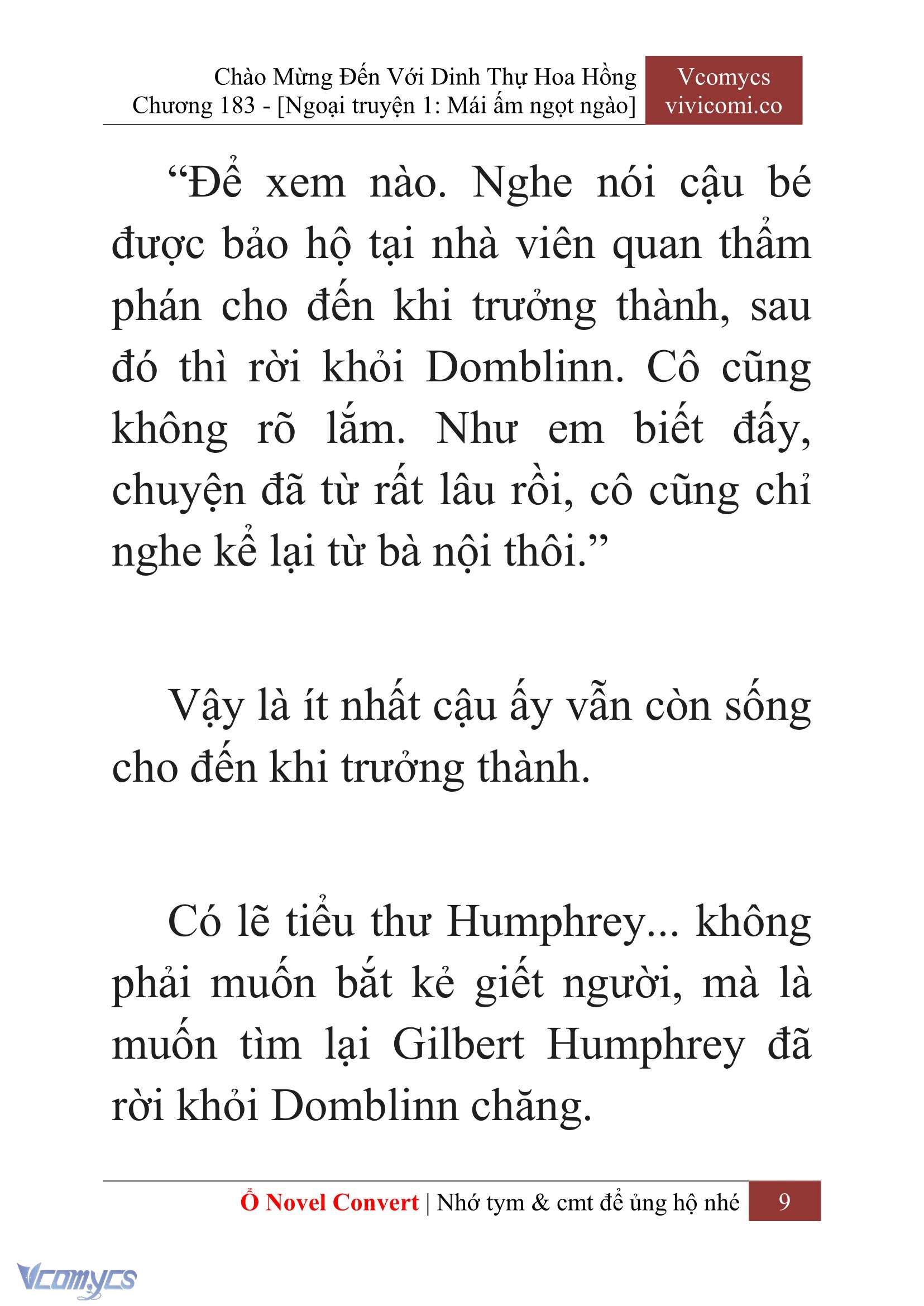 [Novel] Chào Mừng Đến Với Dinh Thự Hoa Hồng Chap 183 - Next Chap 184