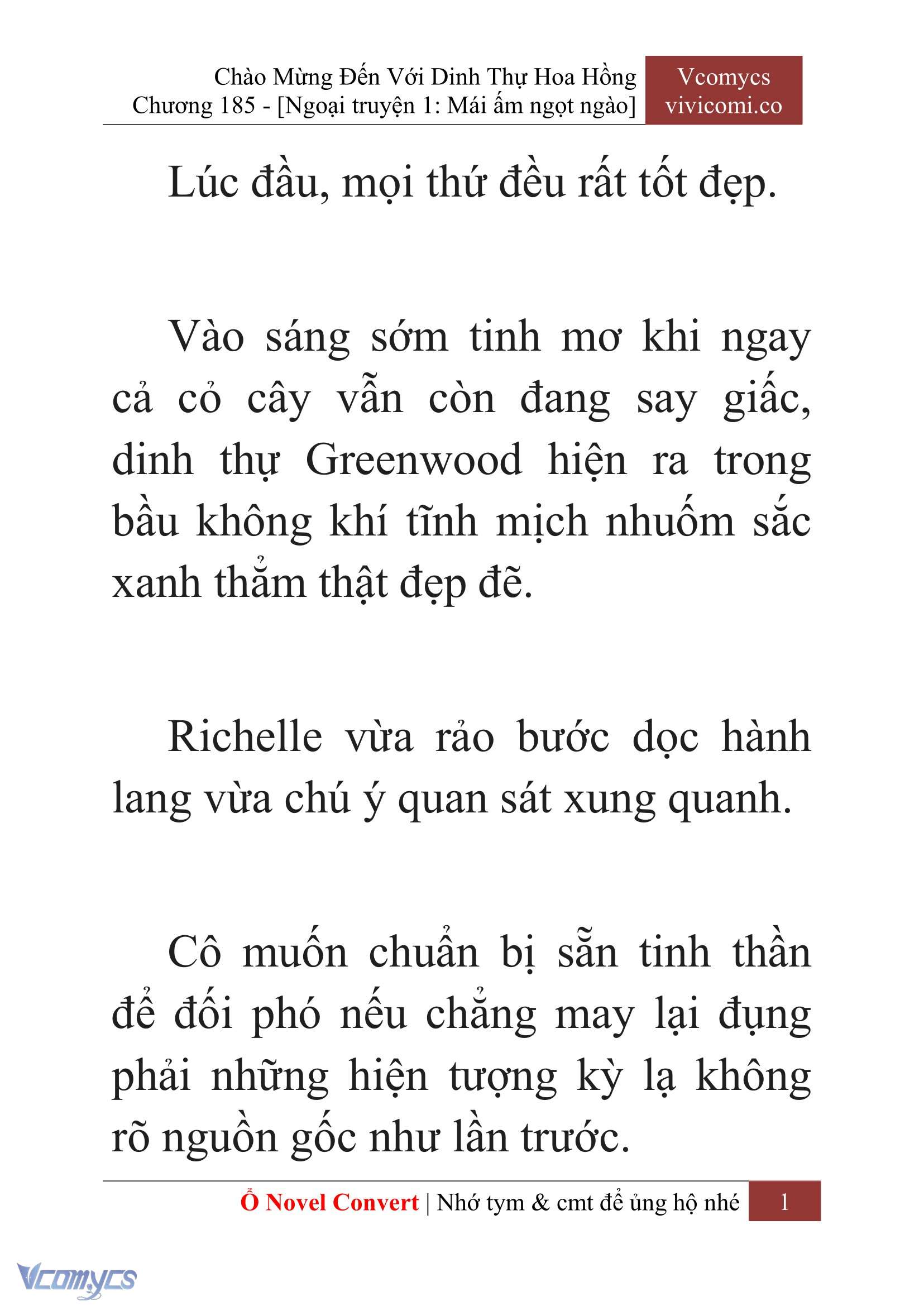 [Novel] Chào Mừng Đến Với Dinh Thự Hoa Hồng Chap 185 - Next Chap 186