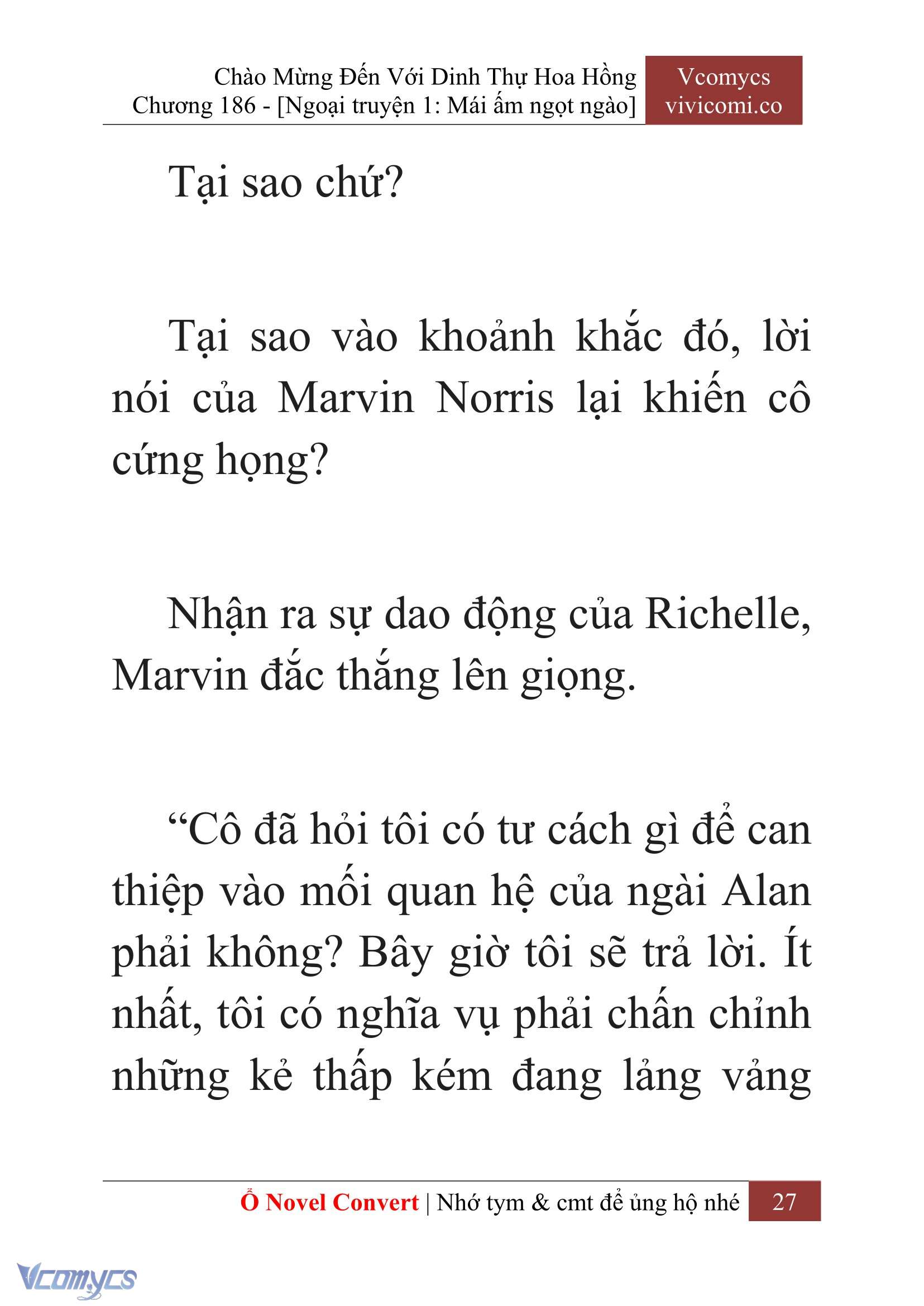 [Novel] Chào Mừng Đến Với Dinh Thự Hoa Hồng Chap 186 - Next Chap 187