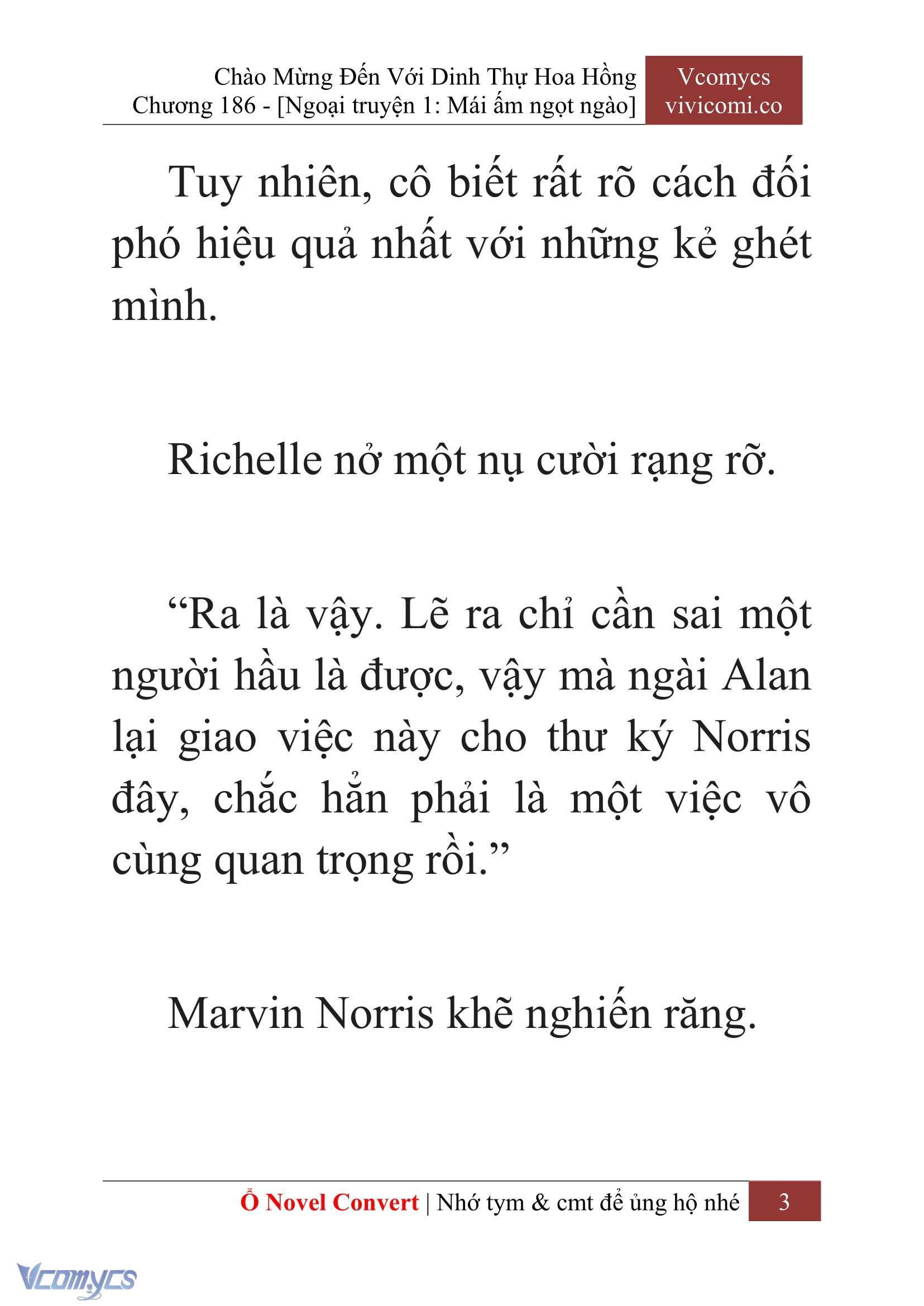 [Novel] Chào Mừng Đến Với Dinh Thự Hoa Hồng Chap 186 - Next Chap 187