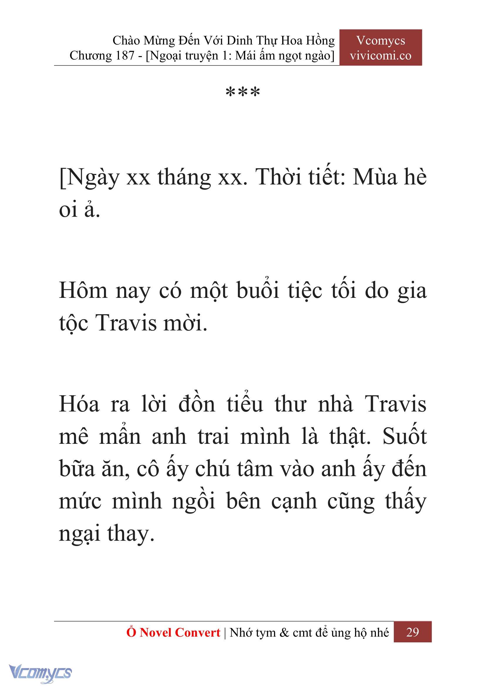 [Novel] Chào Mừng Đến Với Dinh Thự Hoa Hồng Chap 187 - Next Chap 188
