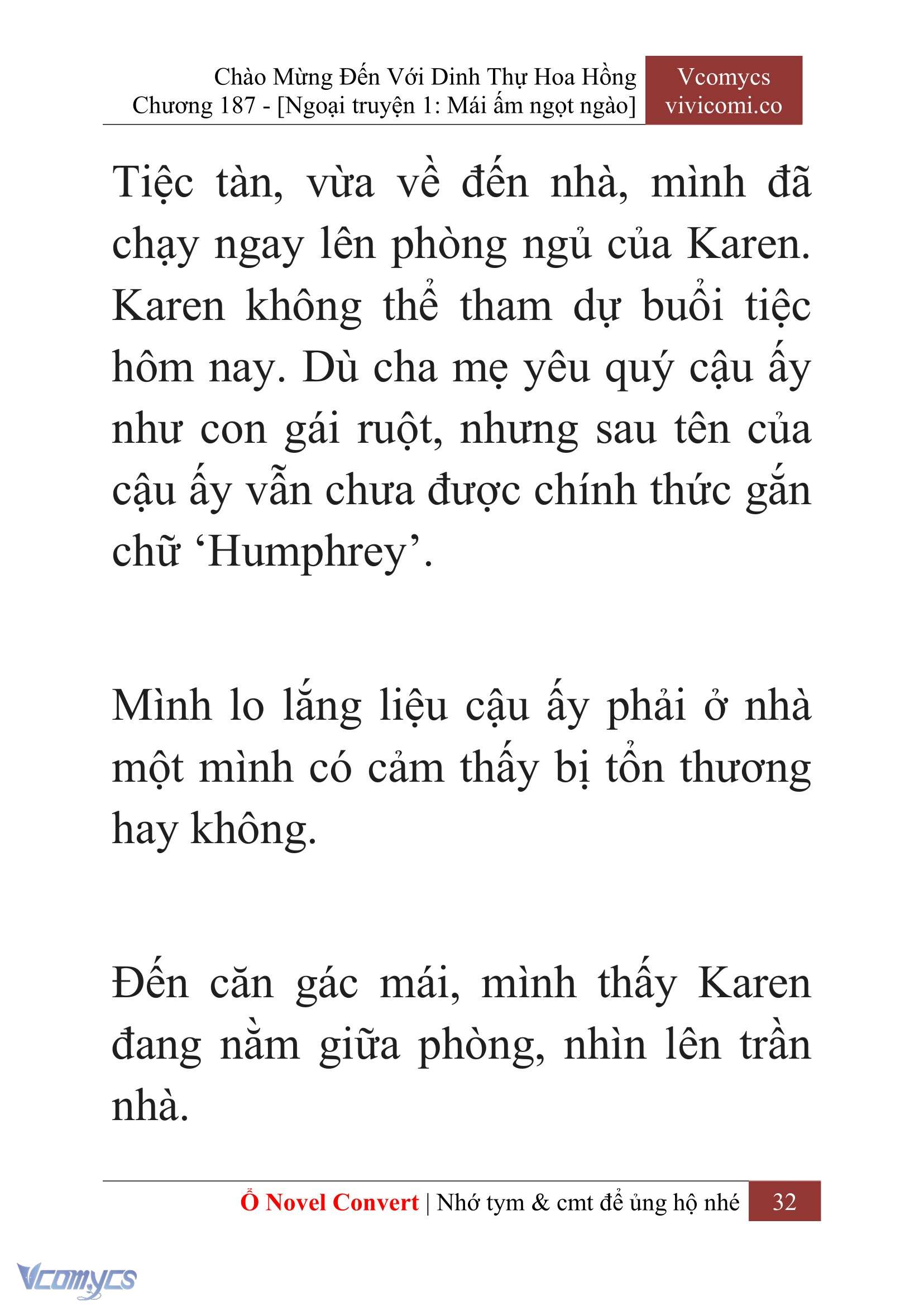 [Novel] Chào Mừng Đến Với Dinh Thự Hoa Hồng Chap 187 - Next Chap 188
