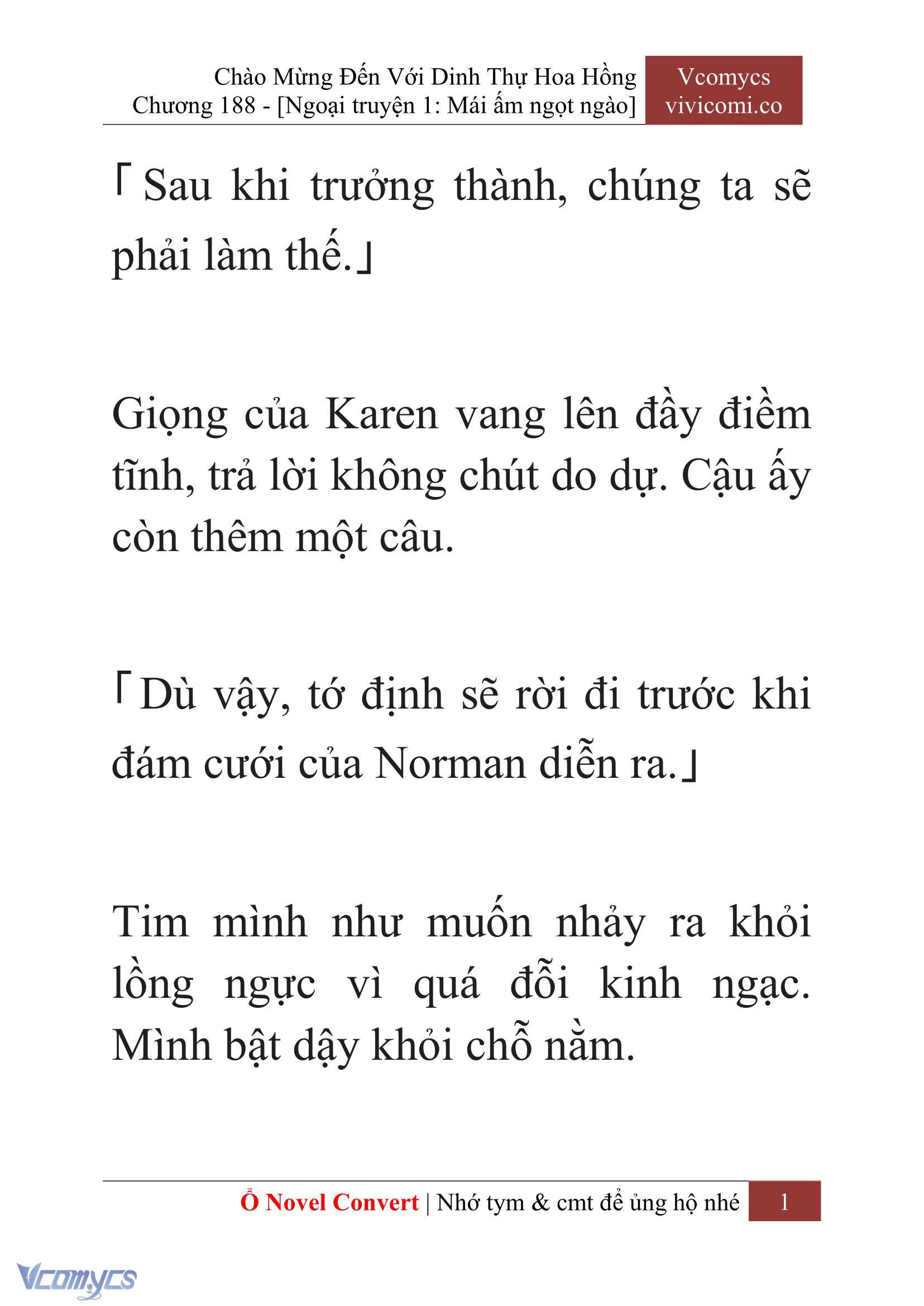 [Novel] Chào Mừng Đến Với Dinh Thự Hoa Hồng Chap 188 - Next Chap 189