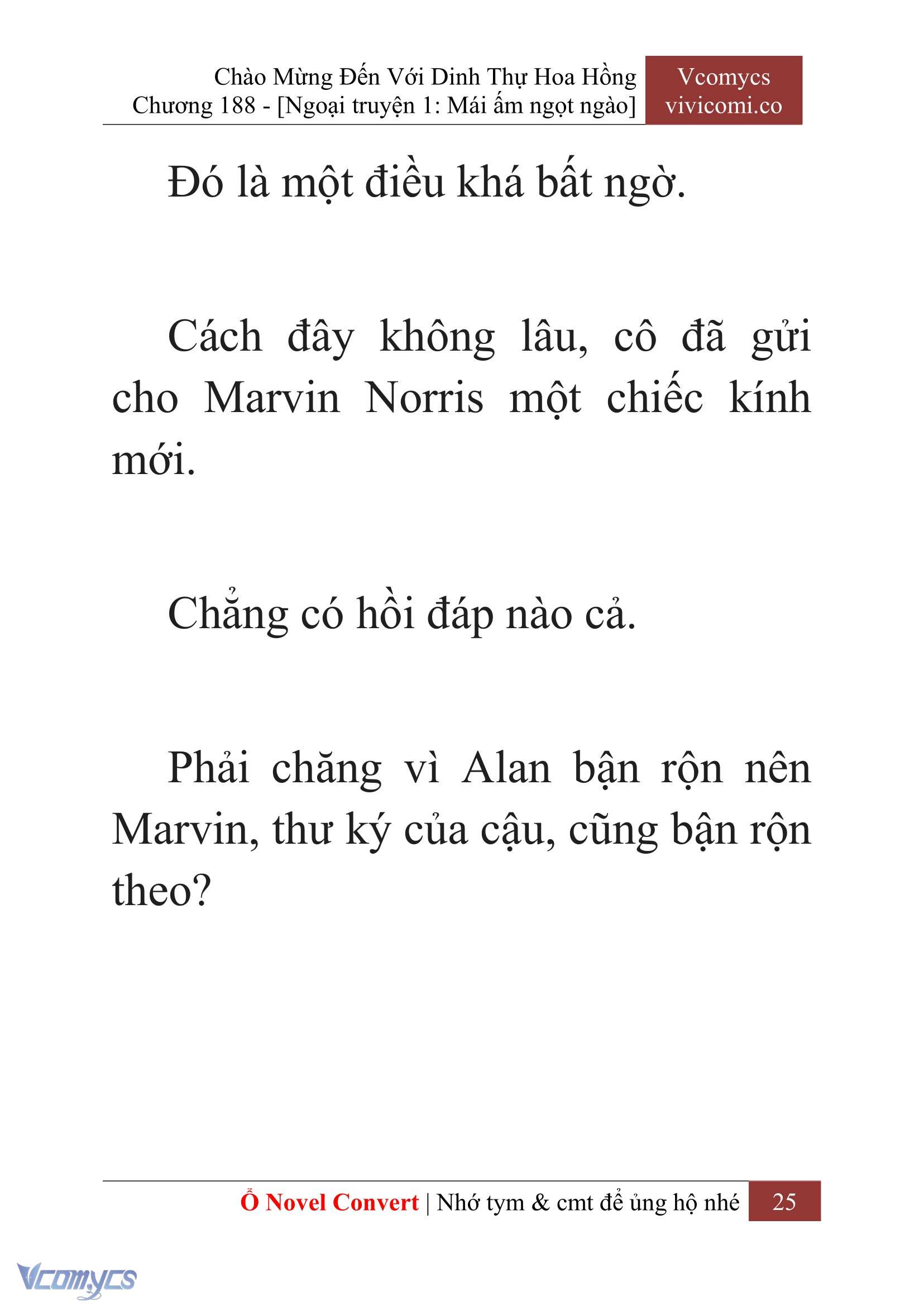 [Novel] Chào Mừng Đến Với Dinh Thự Hoa Hồng Chap 188 - Next Chap 189
