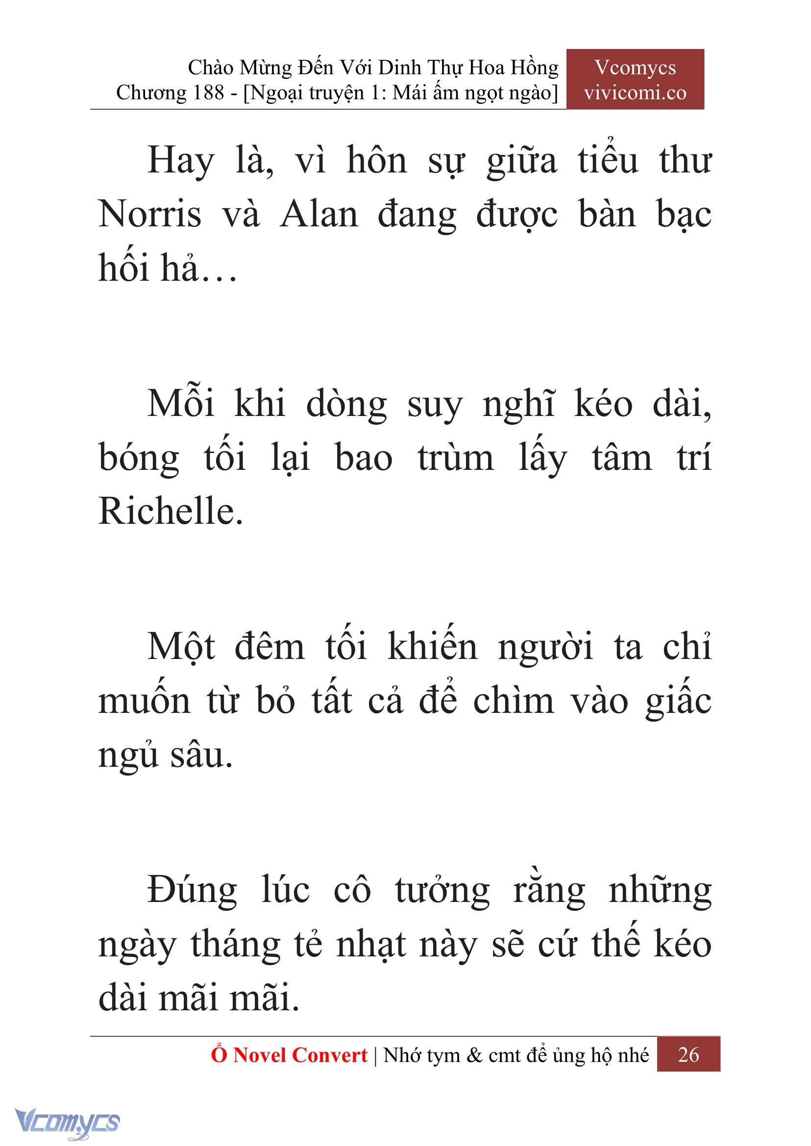 [Novel] Chào Mừng Đến Với Dinh Thự Hoa Hồng Chap 188 - Next Chap 189