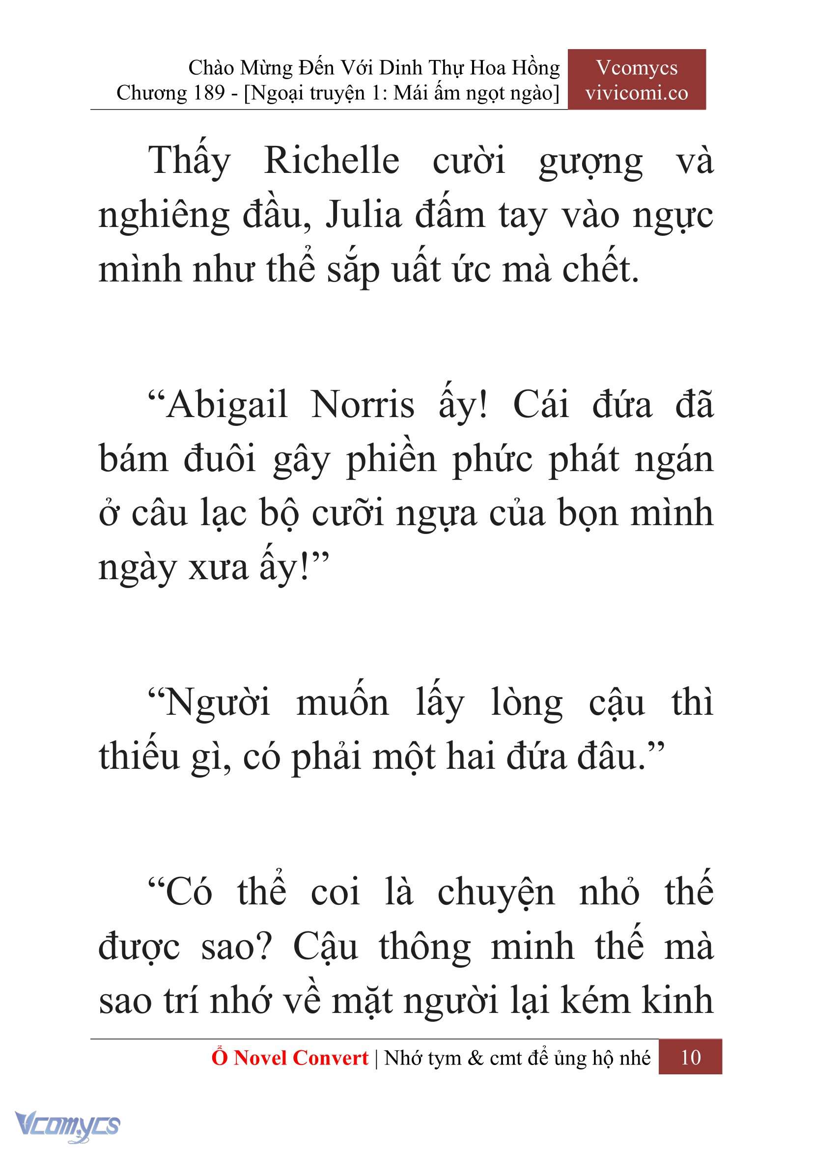 [Novel] Chào Mừng Đến Với Dinh Thự Hoa Hồng Chap 189 - Next Chap 190
