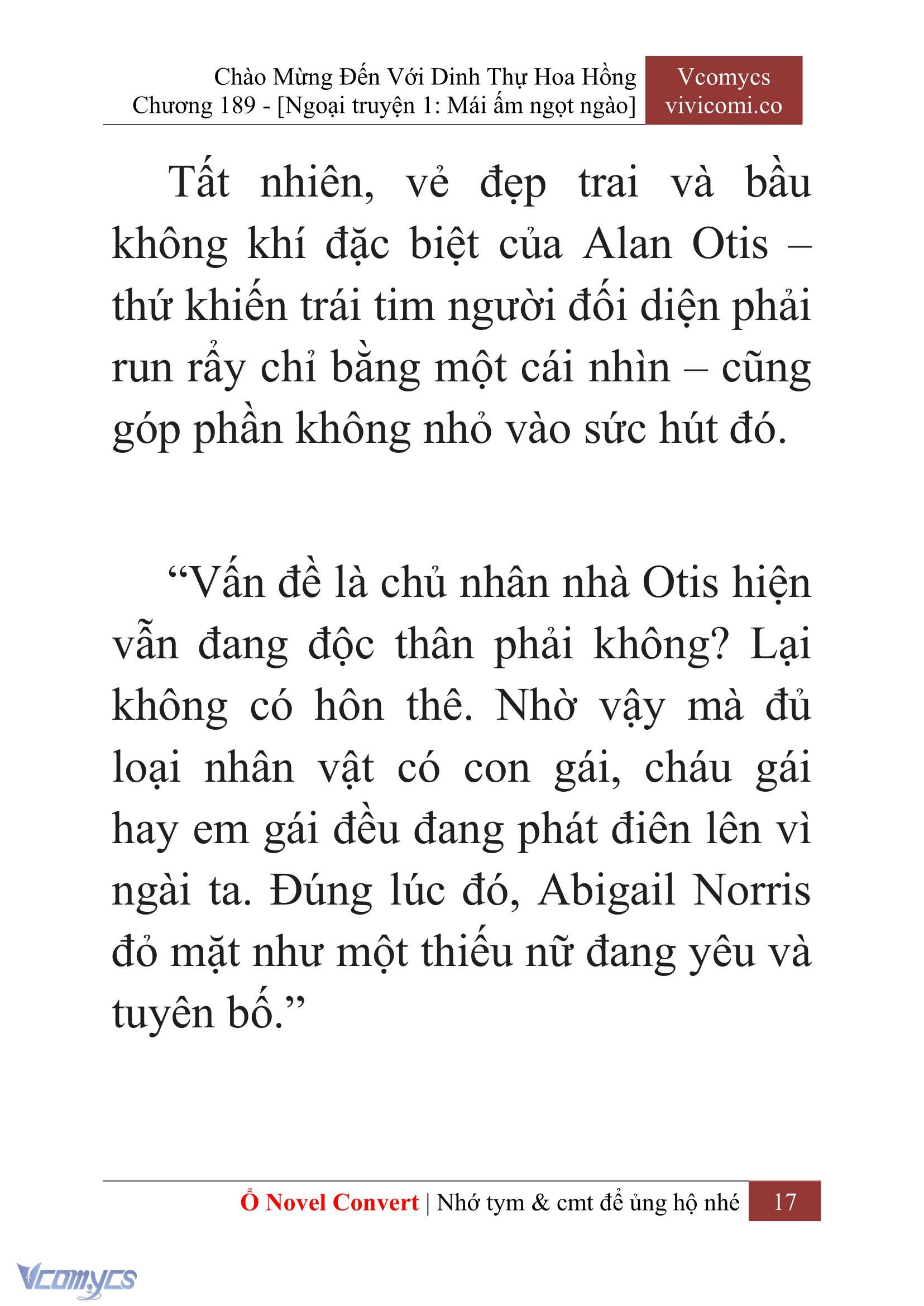 [Novel] Chào Mừng Đến Với Dinh Thự Hoa Hồng Chap 189 - Next Chap 190