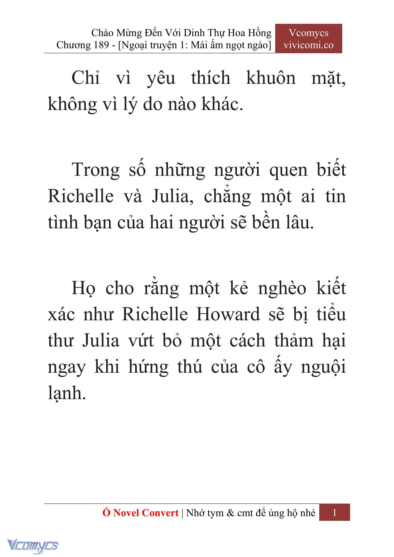 [Novel] Chào Mừng Đến Với Dinh Thự Hoa Hồng Chap 189 - Next Chap 190