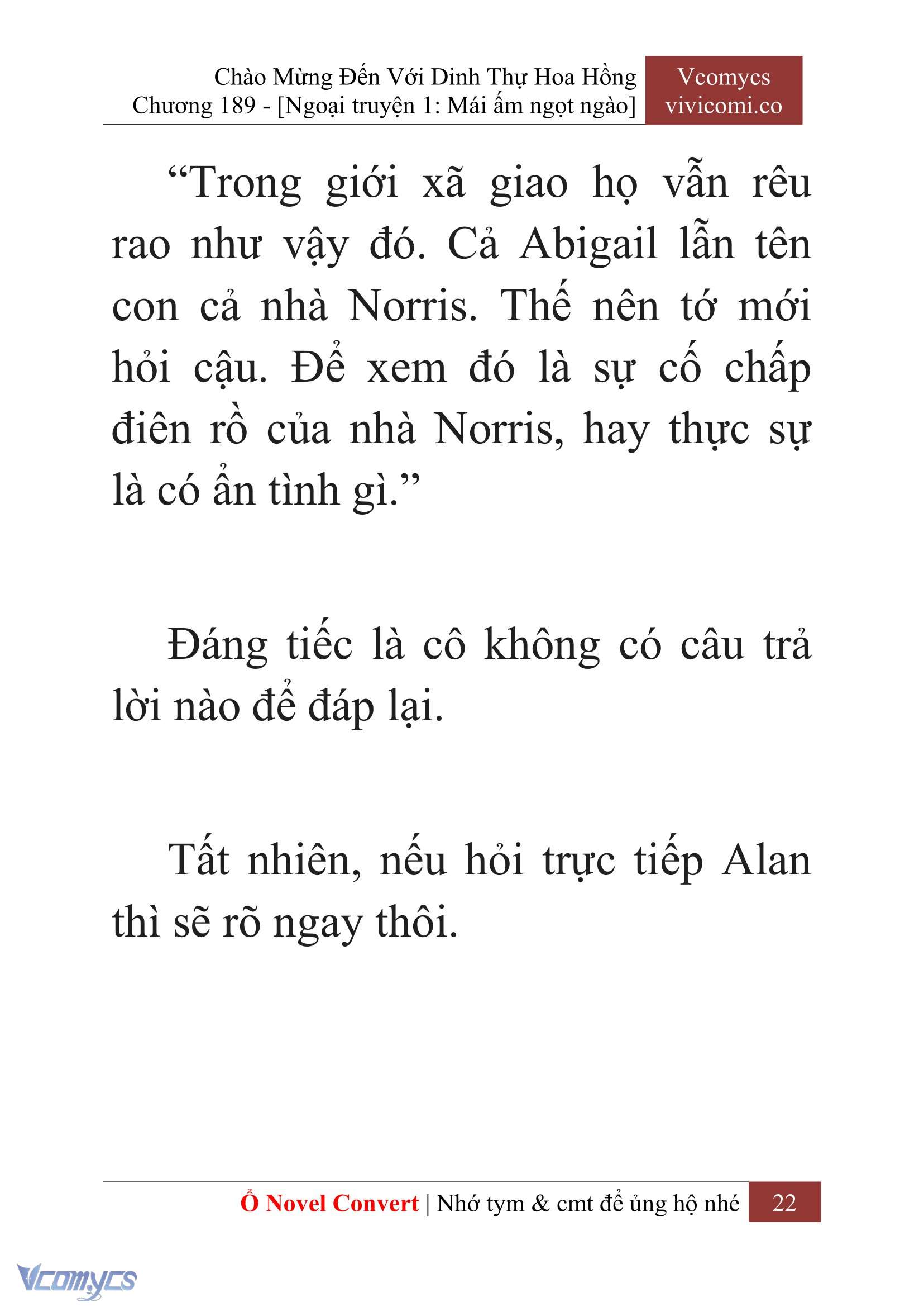 [Novel] Chào Mừng Đến Với Dinh Thự Hoa Hồng Chap 189 - Next Chap 190