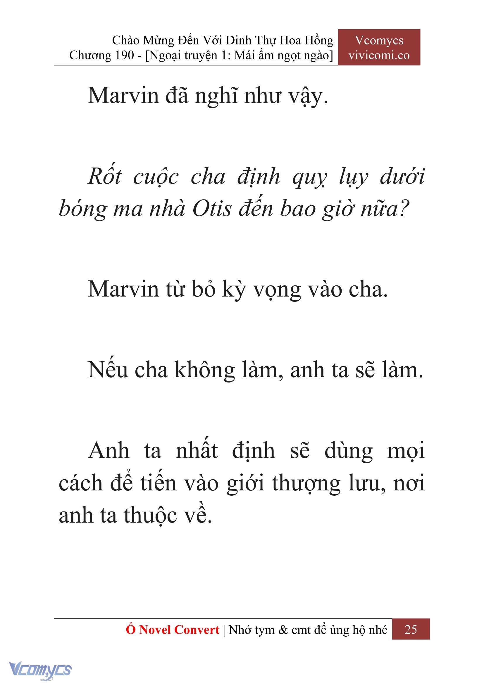 [Novel] Chào Mừng Đến Với Dinh Thự Hoa Hồng Chap 190 - Next Chap 191