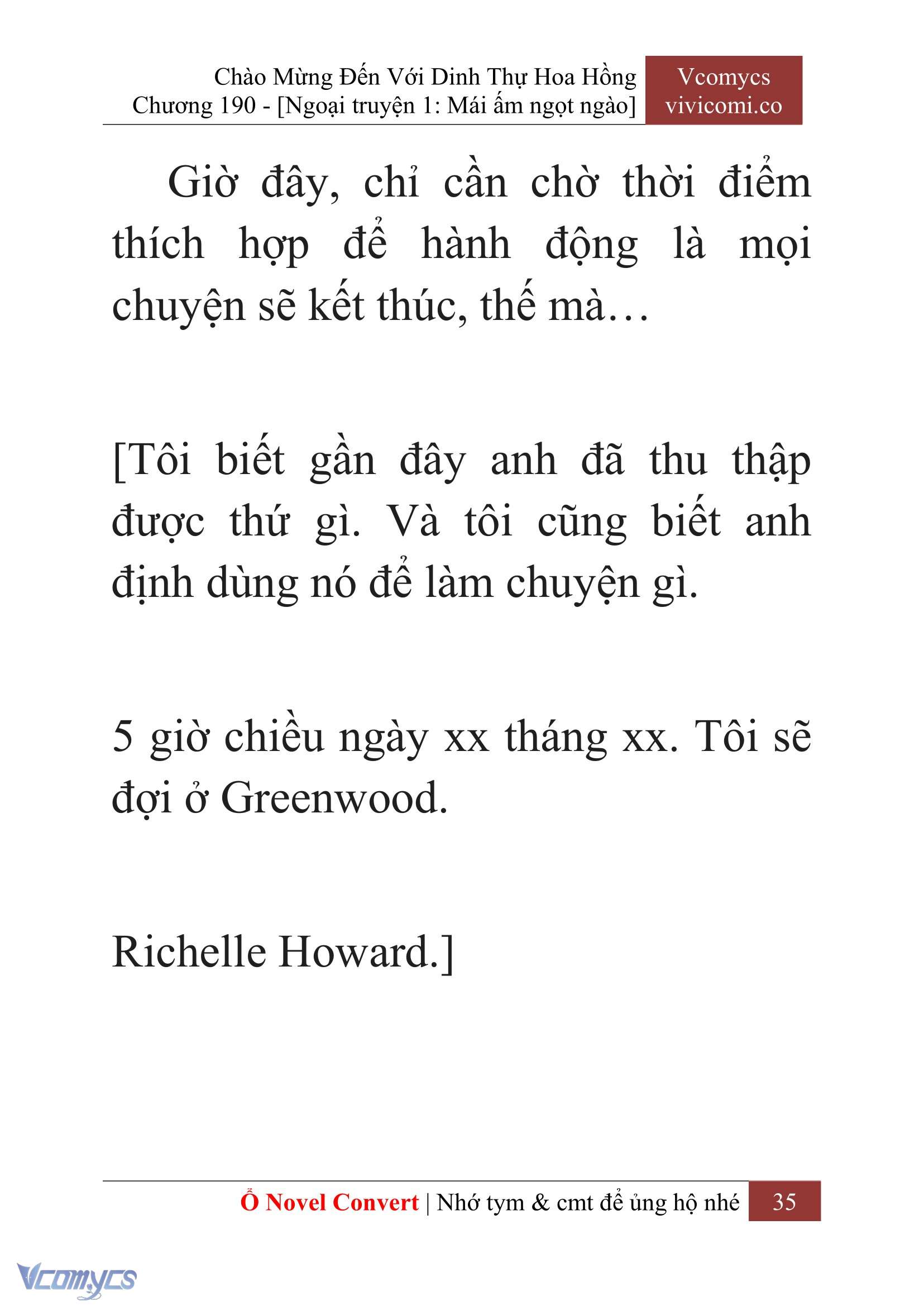 [Novel] Chào Mừng Đến Với Dinh Thự Hoa Hồng Chap 190 - Next Chap 191