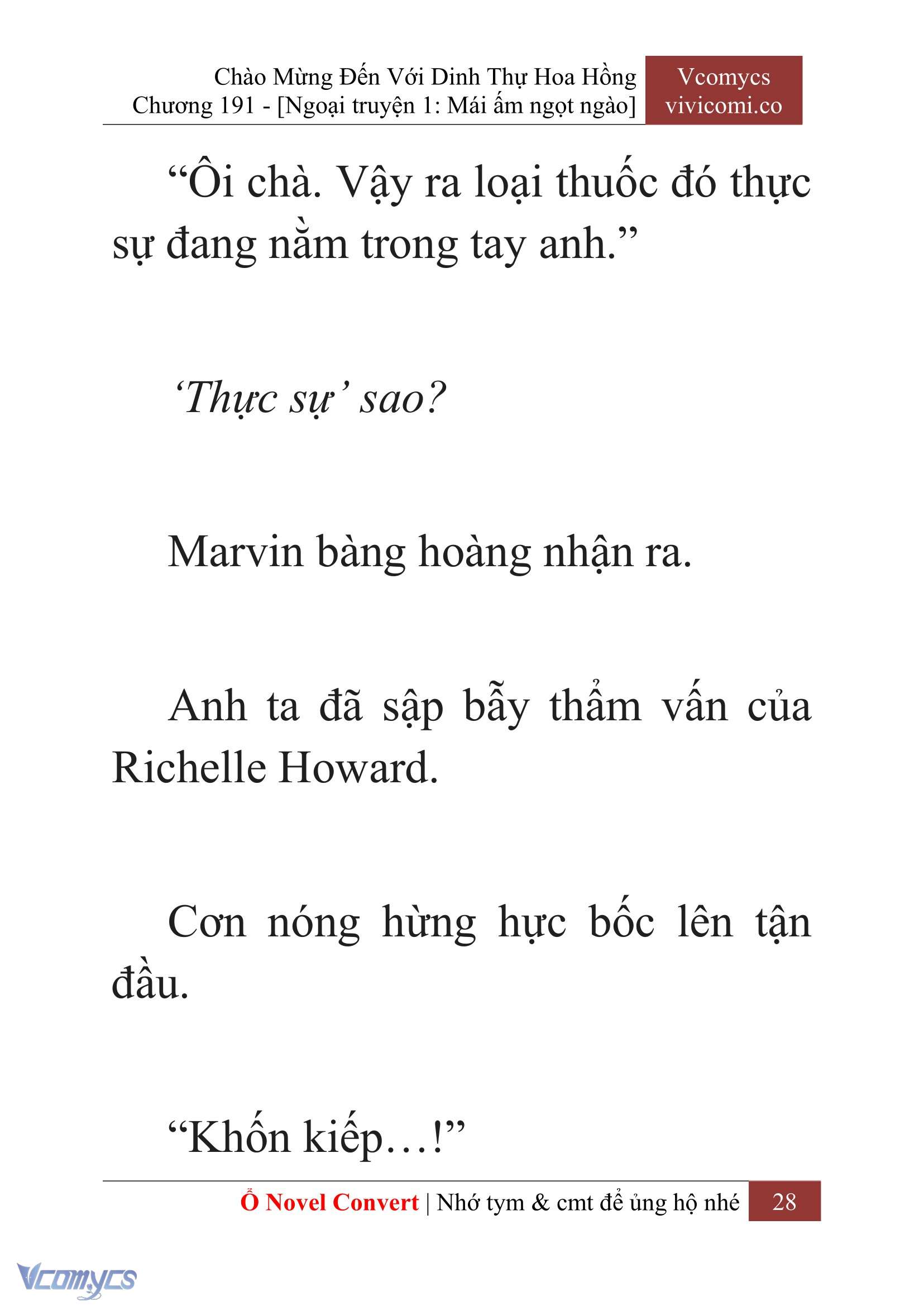 [Novel] Chào Mừng Đến Với Dinh Thự Hoa Hồng Chap 191 - Next Chap 192