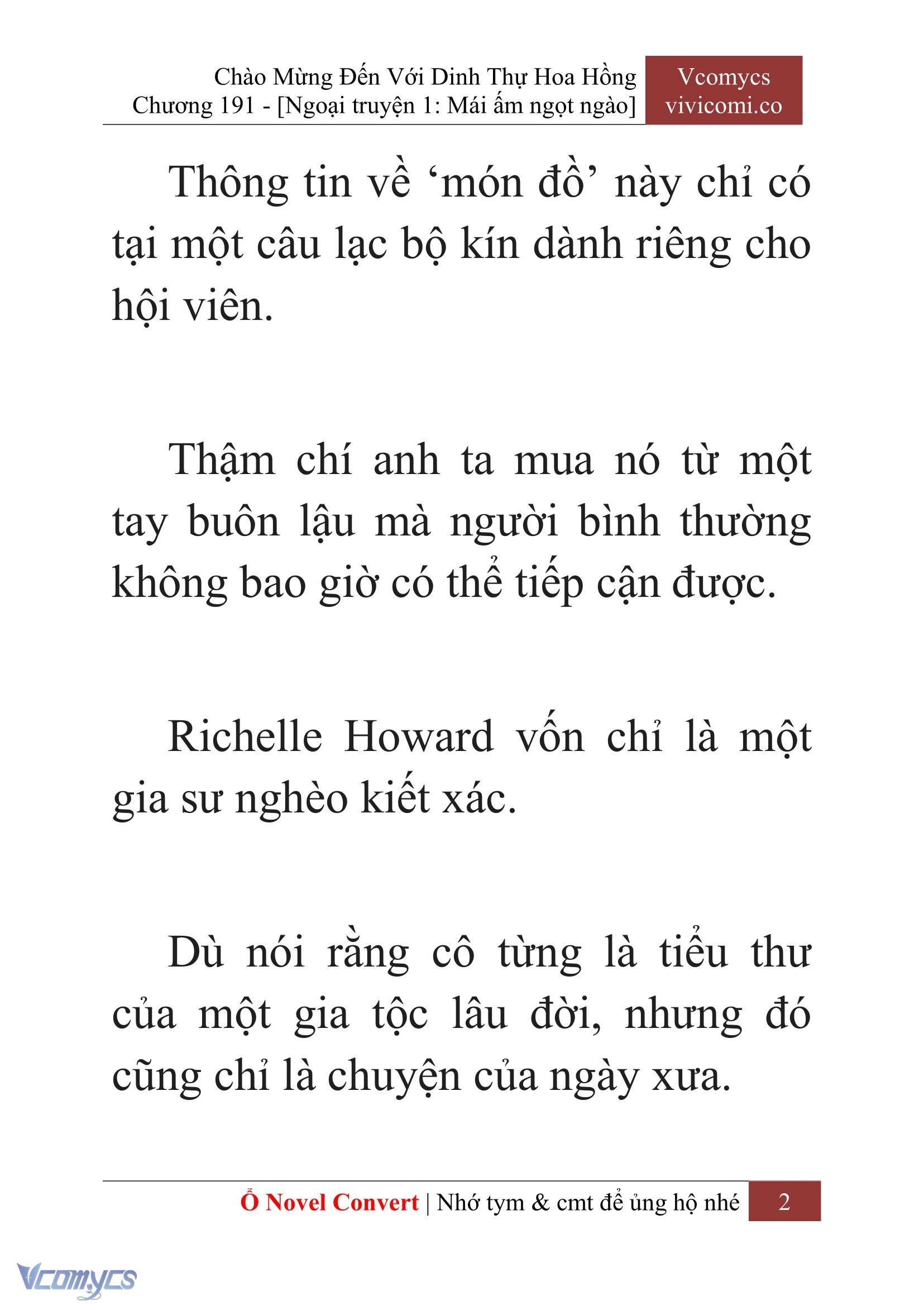 [Novel] Chào Mừng Đến Với Dinh Thự Hoa Hồng Chap 191 - Next Chap 192