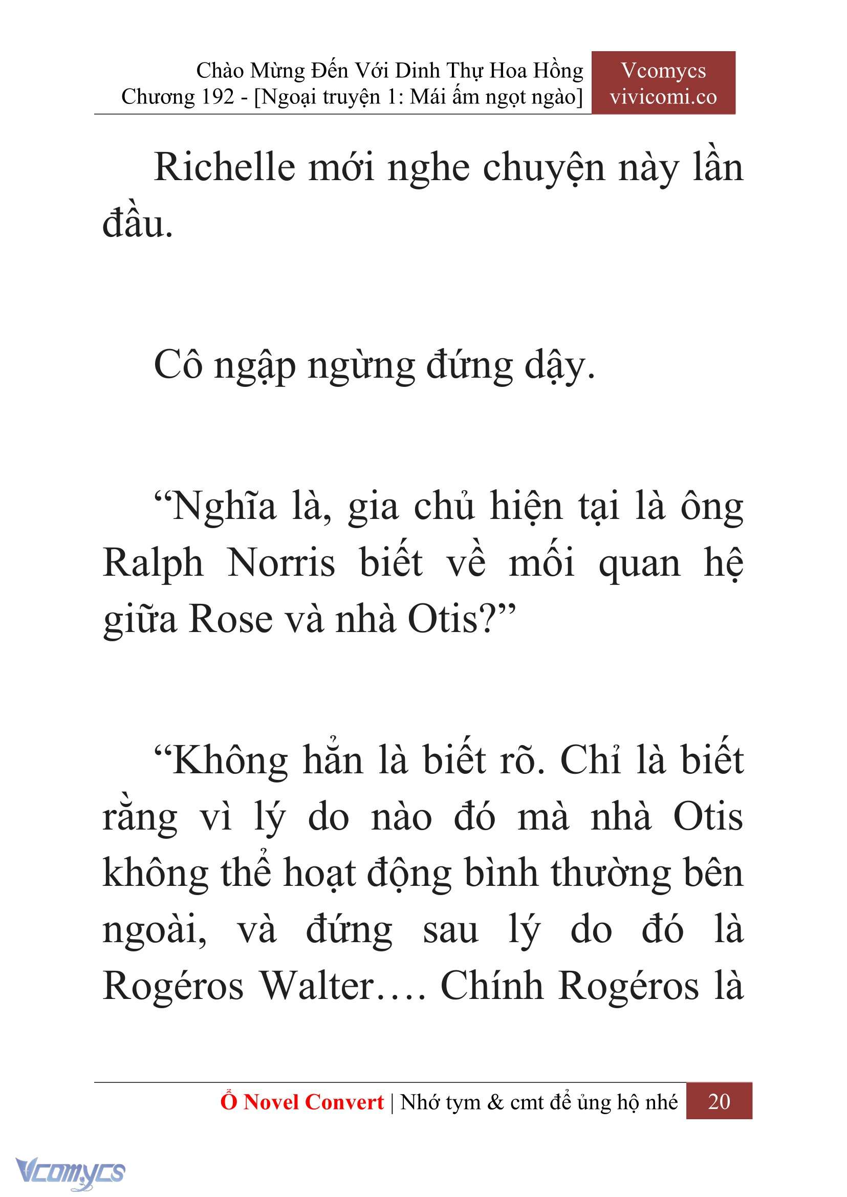 [Novel] Chào Mừng Đến Với Dinh Thự Hoa Hồng Chap 192 - Next Chap 193