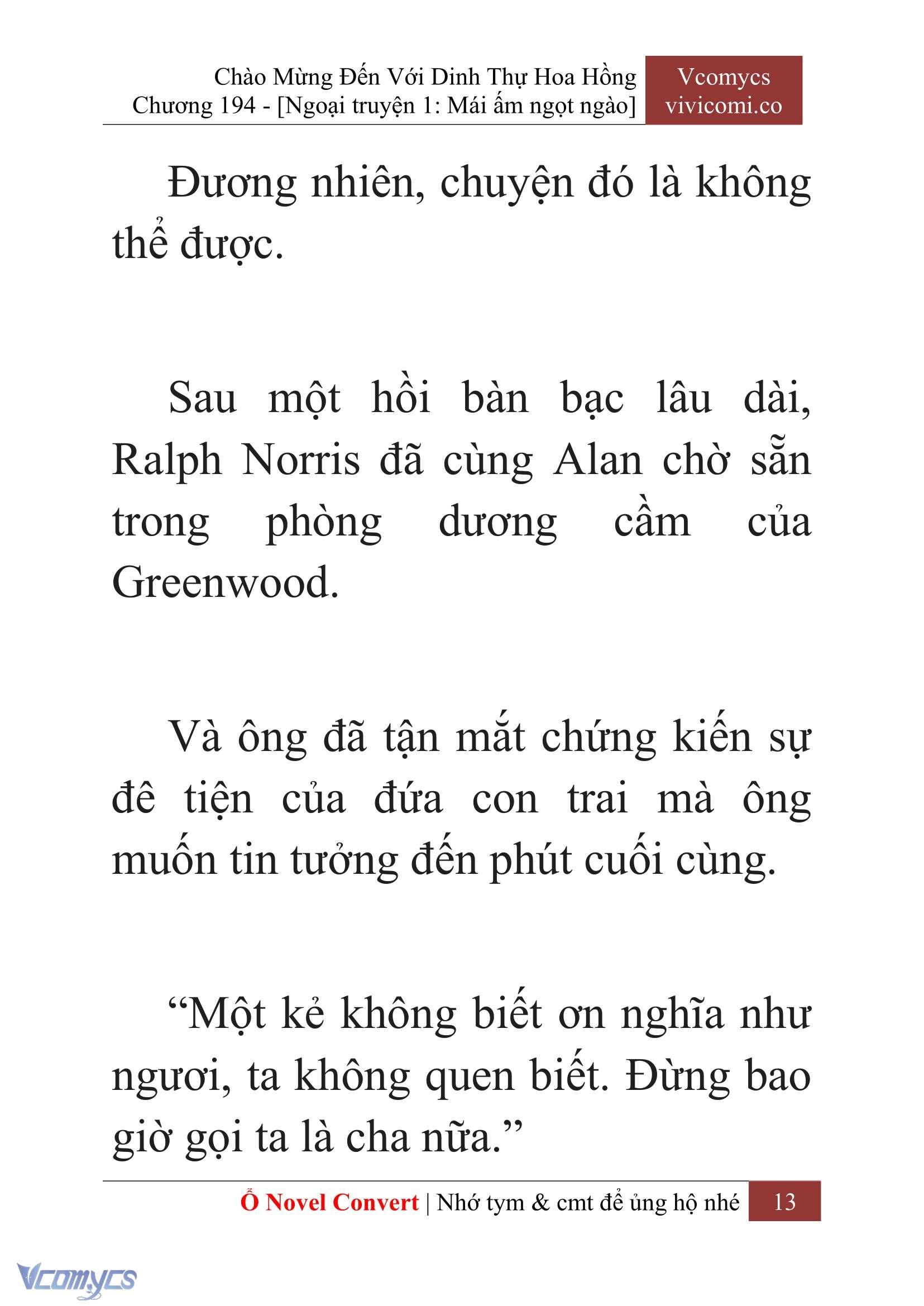 [Novel] Chào Mừng Đến Với Dinh Thự Hoa Hồng Chap 194 - Next Chap 195