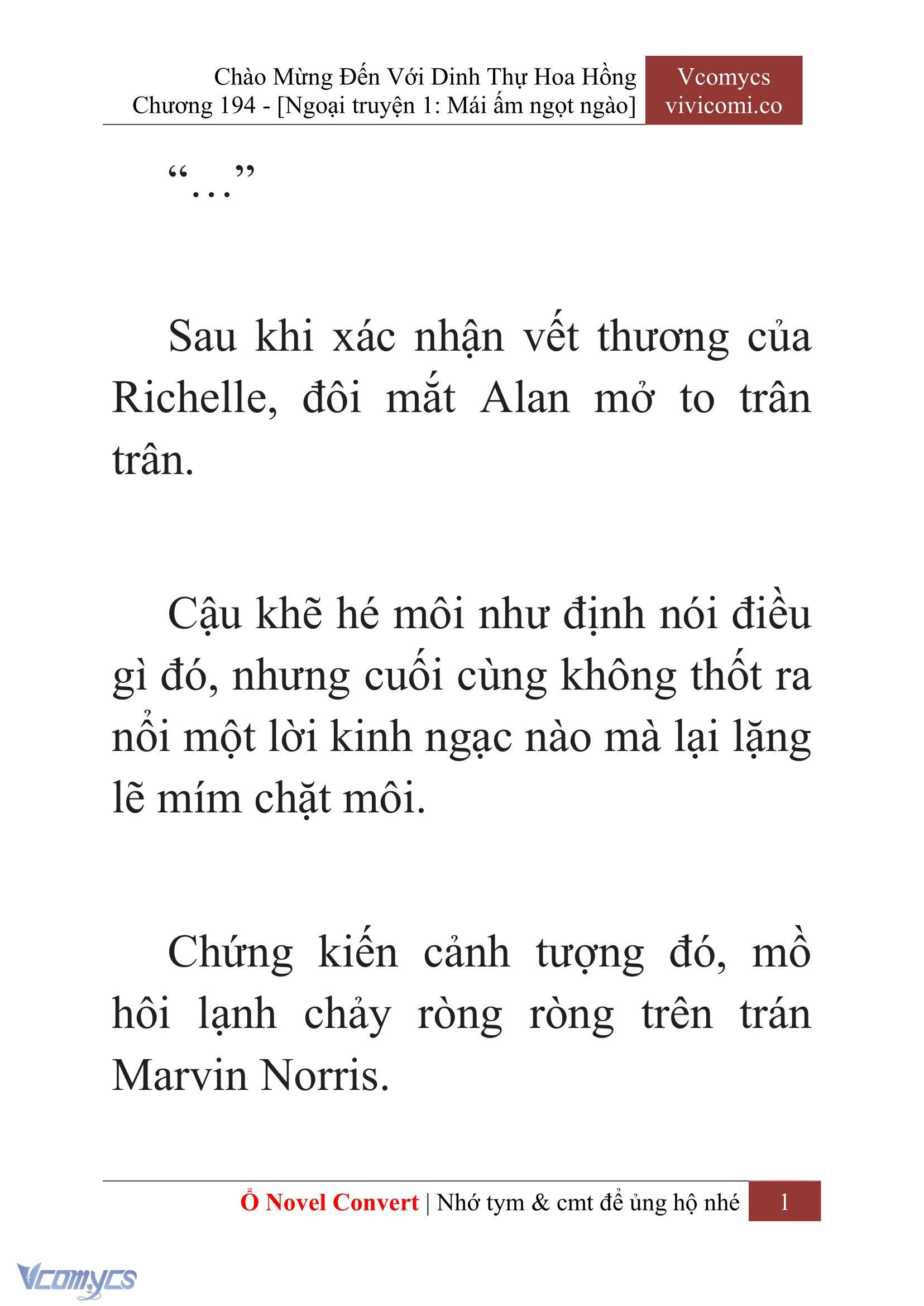 [Novel] Chào Mừng Đến Với Dinh Thự Hoa Hồng Chap 194 - Next Chap 195