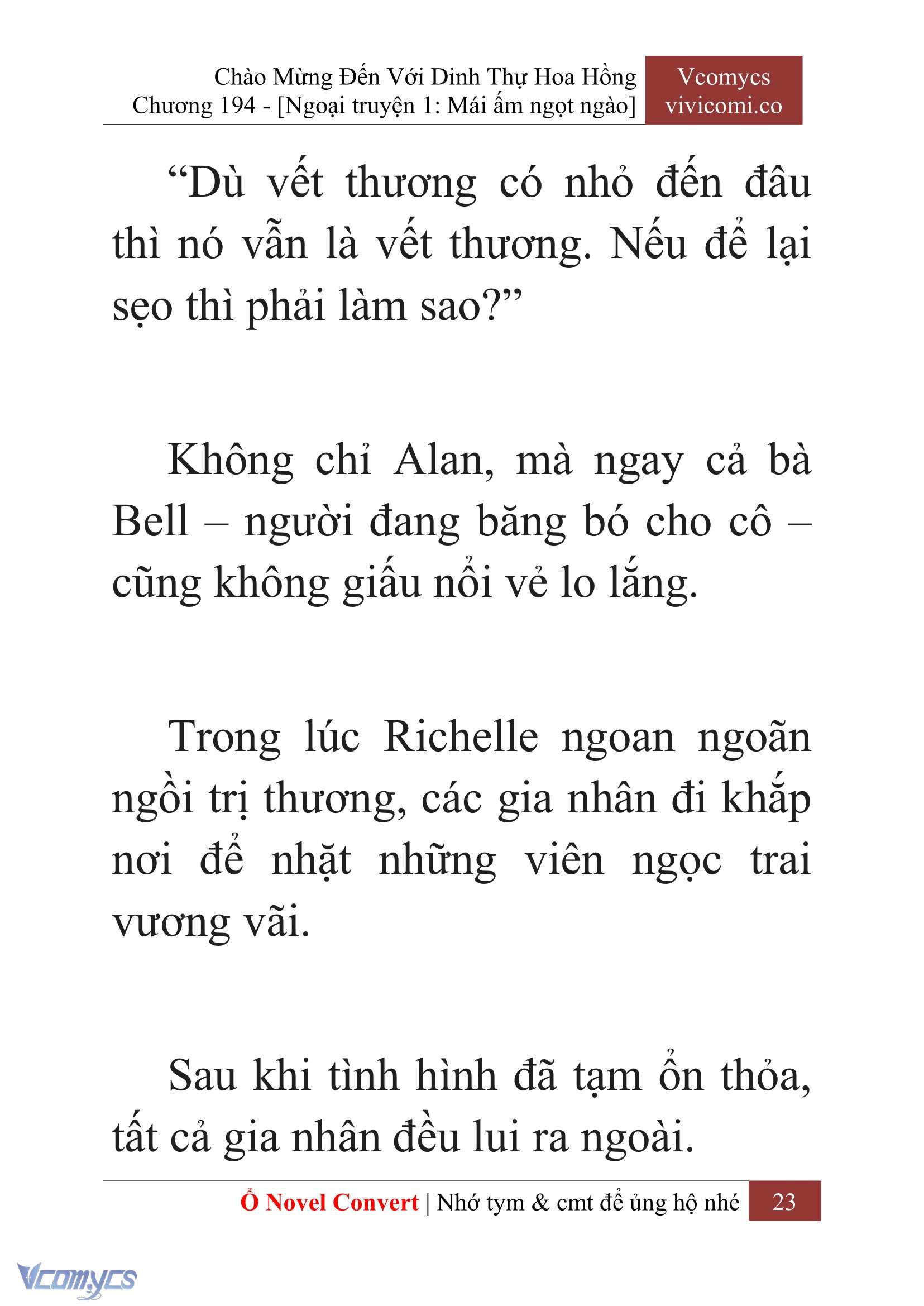 [Novel] Chào Mừng Đến Với Dinh Thự Hoa Hồng Chap 194 - Next Chap 195