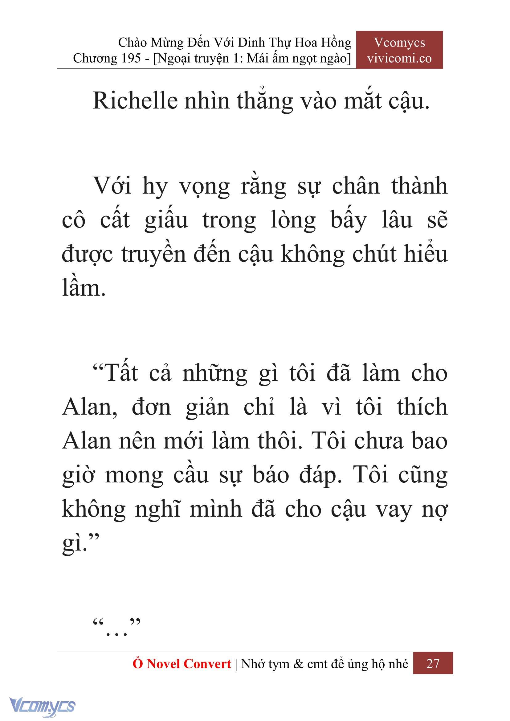 [Novel] Chào Mừng Đến Với Dinh Thự Hoa Hồng Chap 195 - Next Chap 196