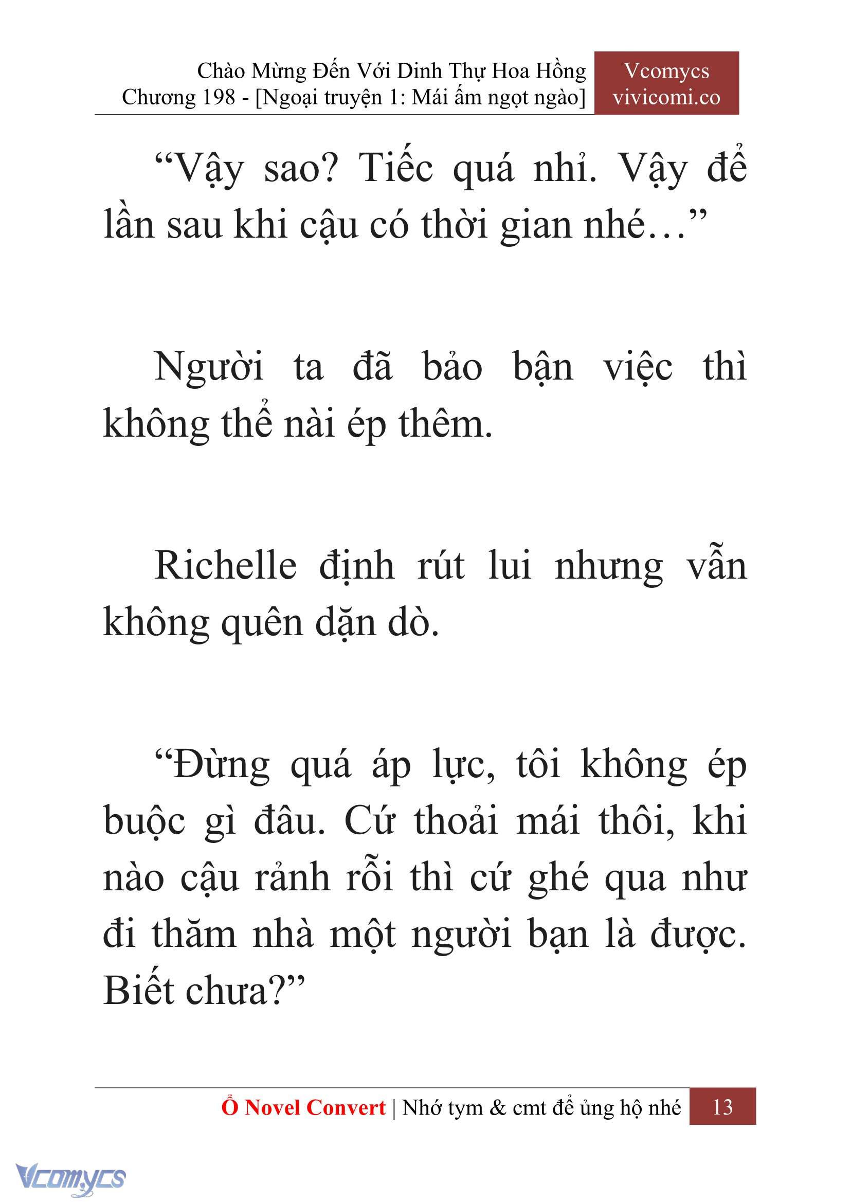 [Novel] Chào Mừng Đến Với Dinh Thự Hoa Hồng Chap 198 - Next Chap 199