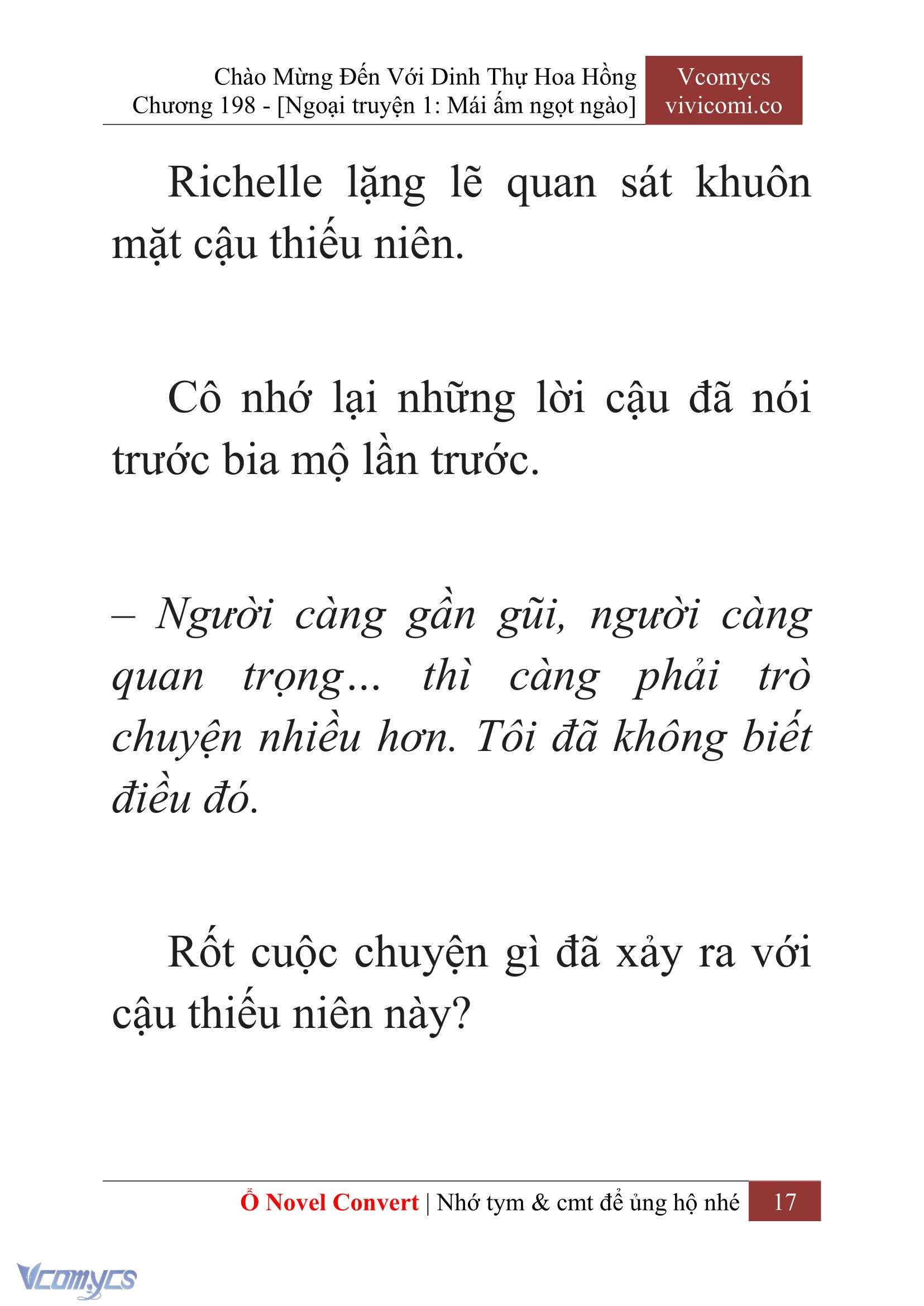 [Novel] Chào Mừng Đến Với Dinh Thự Hoa Hồng Chap 198 - Next Chap 199