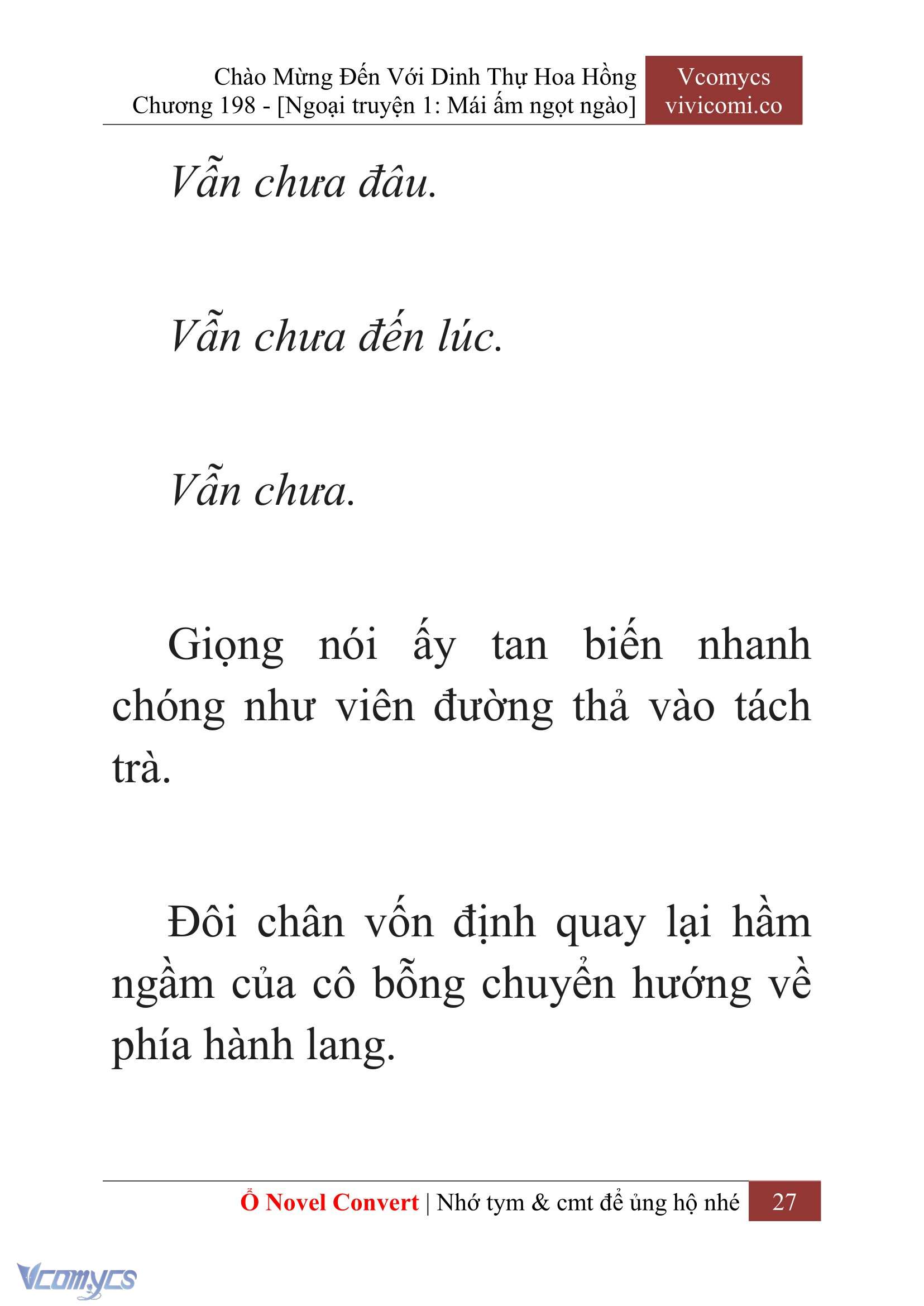 [Novel] Chào Mừng Đến Với Dinh Thự Hoa Hồng Chap 198 - Next Chap 199