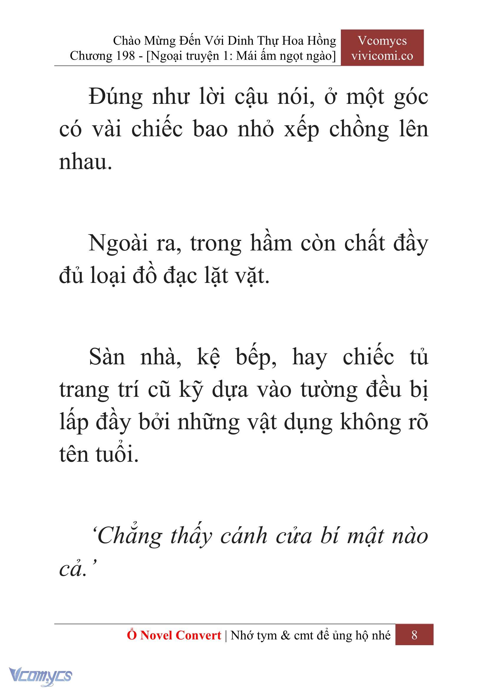 [Novel] Chào Mừng Đến Với Dinh Thự Hoa Hồng Chap 198 - Next Chap 199