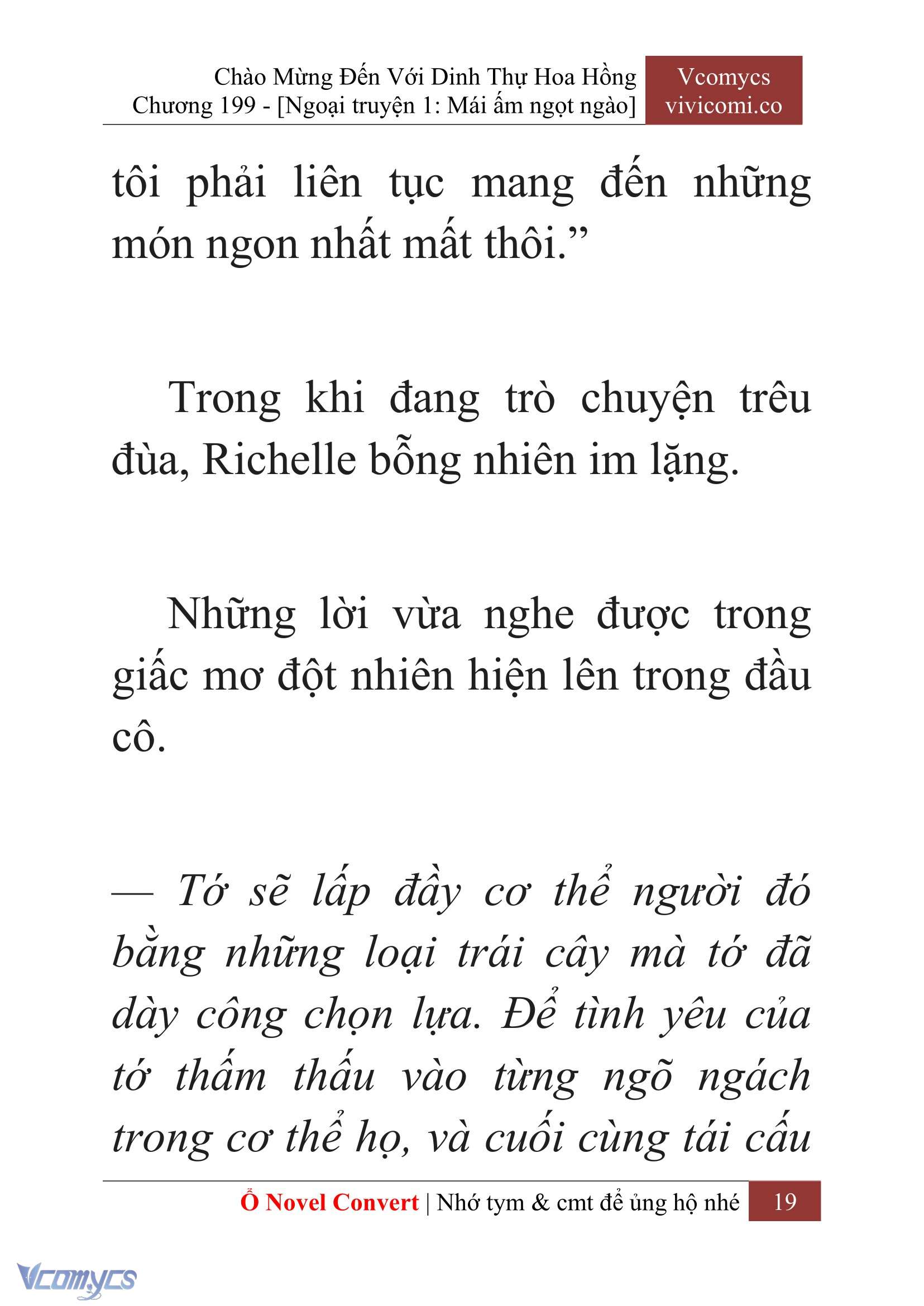 [Novel] Chào Mừng Đến Với Dinh Thự Hoa Hồng Chap 199 - Next Chap 200