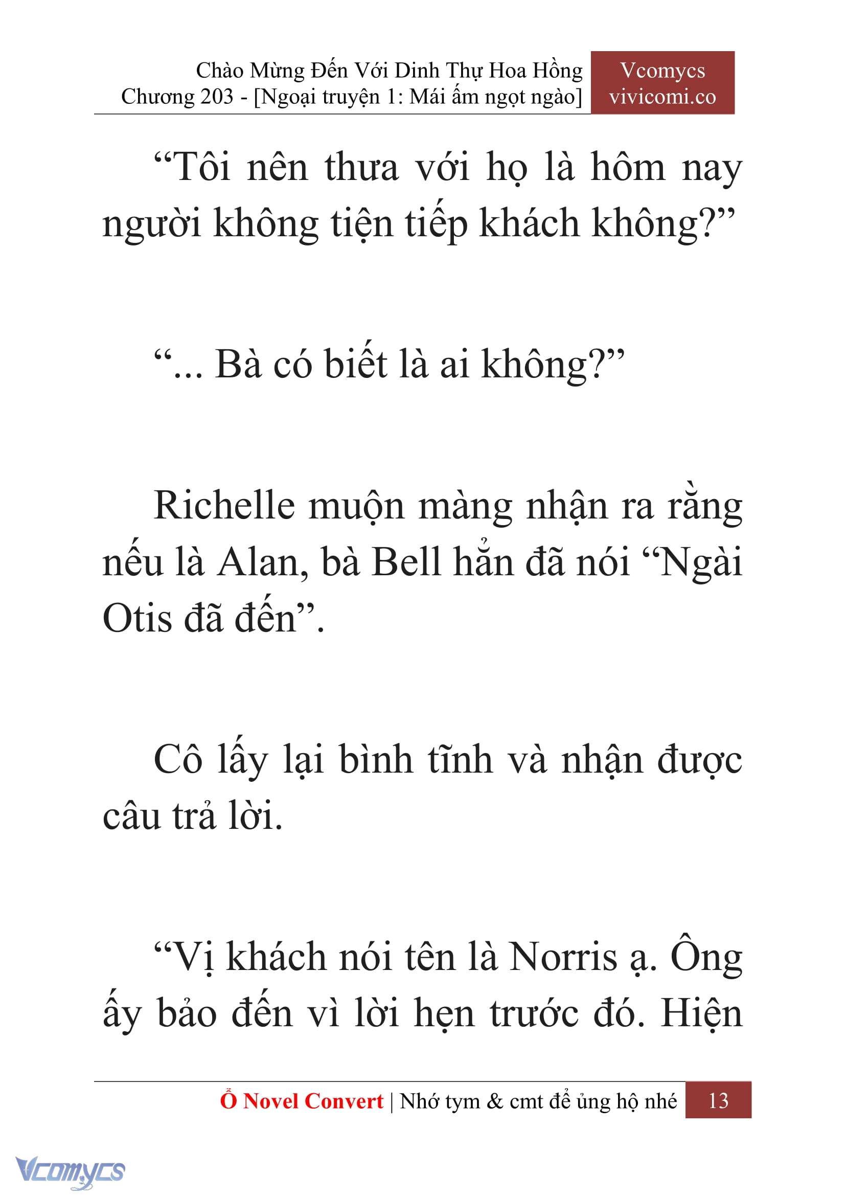 [Novel] Chào Mừng Đến Với Dinh Thự Hoa Hồng Chap 203 - Next Chap 204