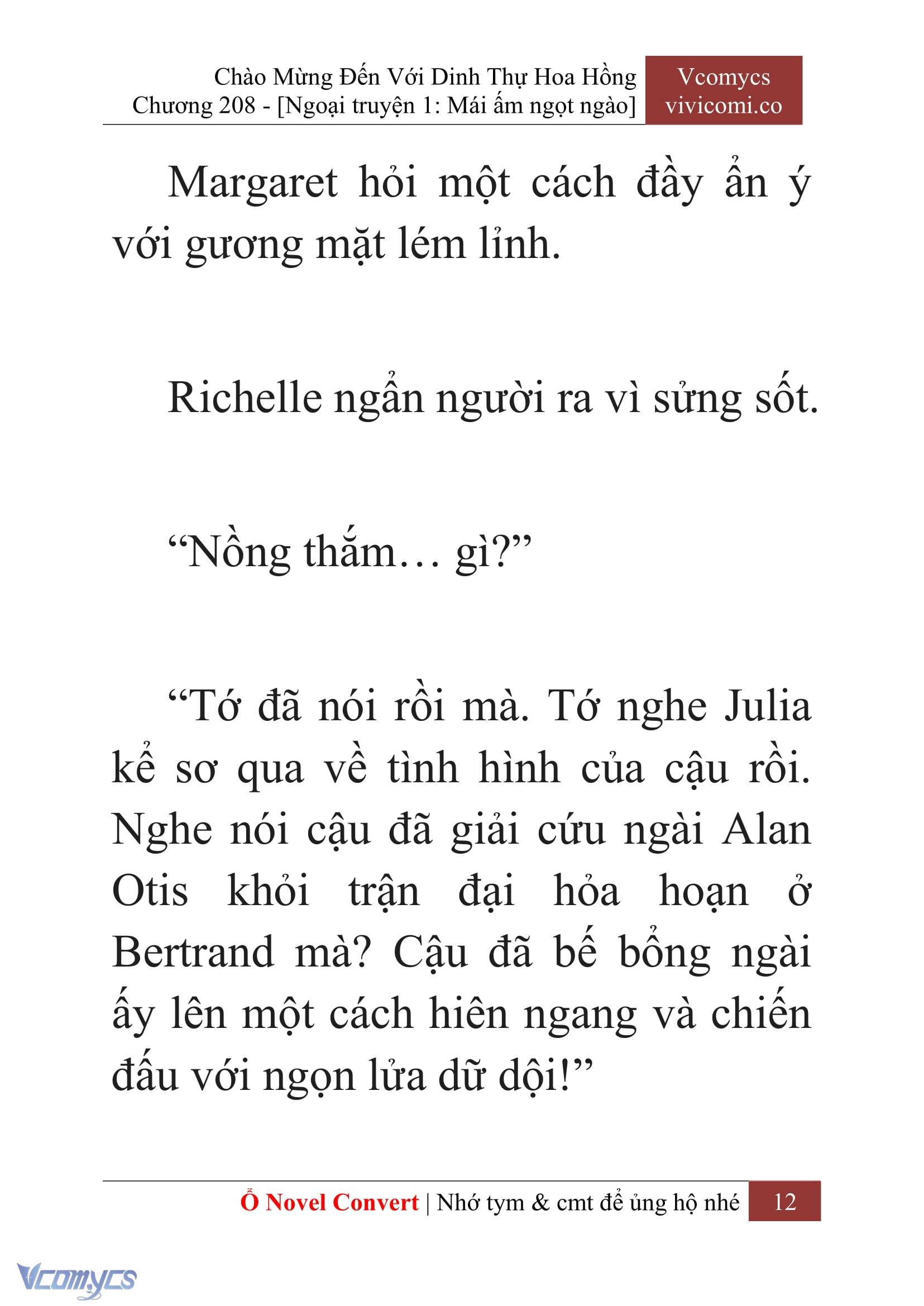 [Novel] Chào Mừng Đến Với Dinh Thự Hoa Hồng Chap 208 - Next Chap 209