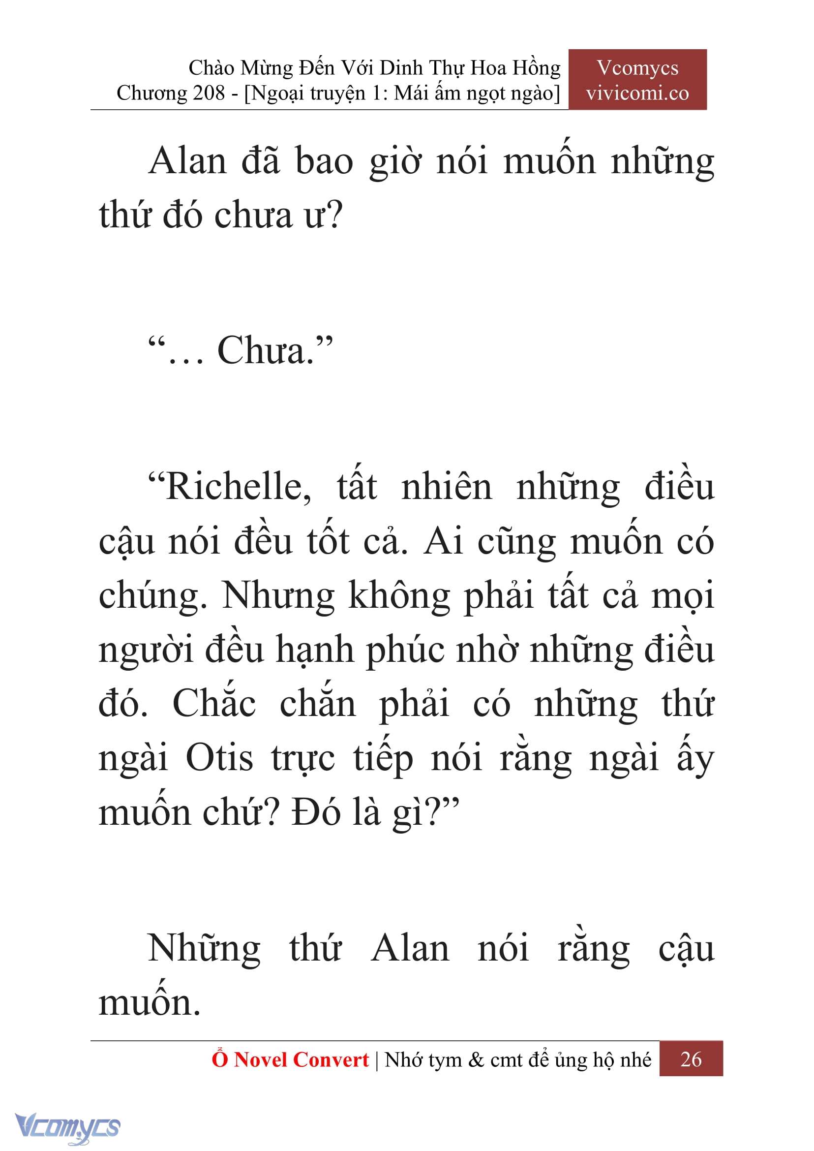 [Novel] Chào Mừng Đến Với Dinh Thự Hoa Hồng Chap 208 - Next Chap 209