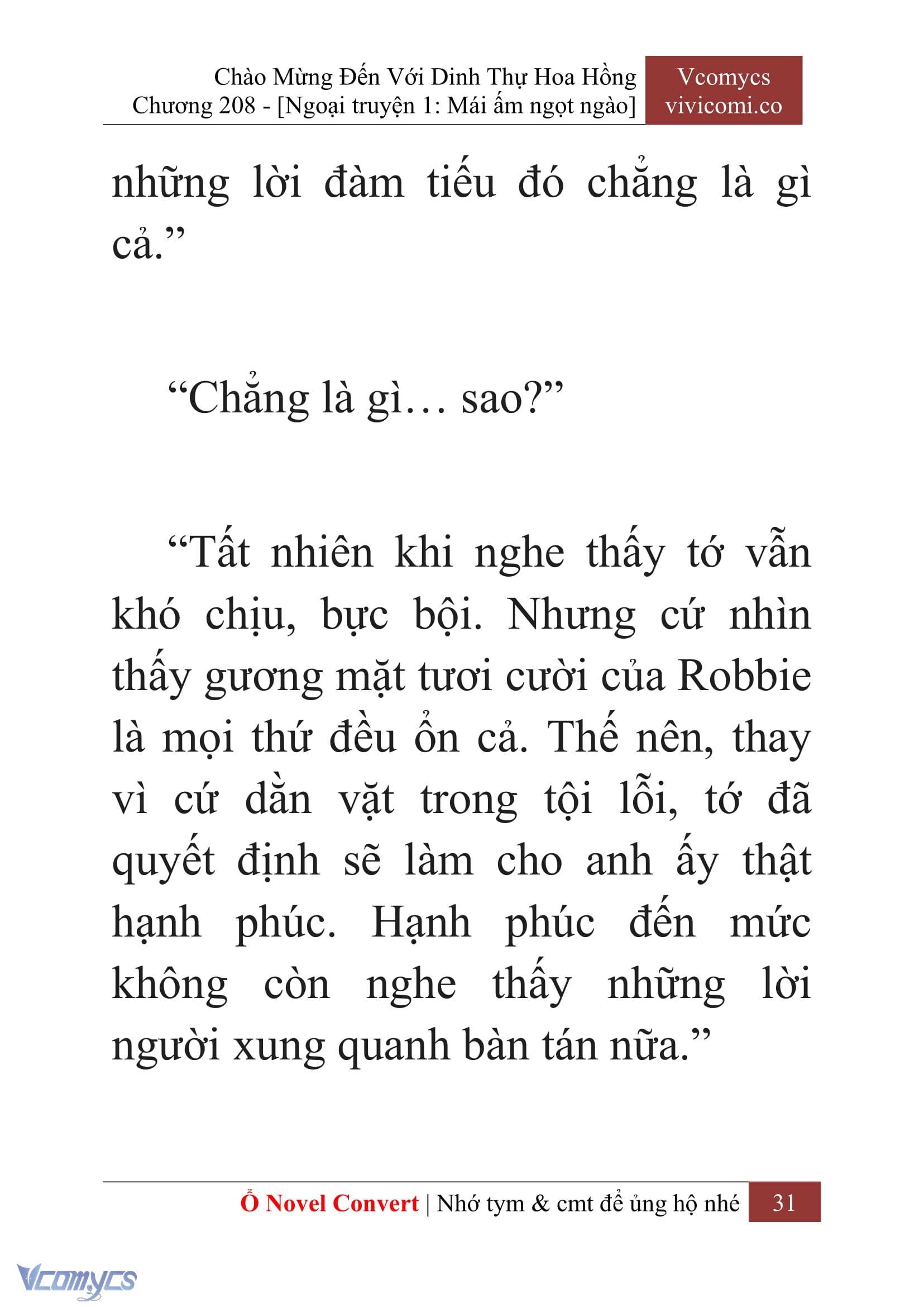 [Novel] Chào Mừng Đến Với Dinh Thự Hoa Hồng Chap 208 - Next Chap 209